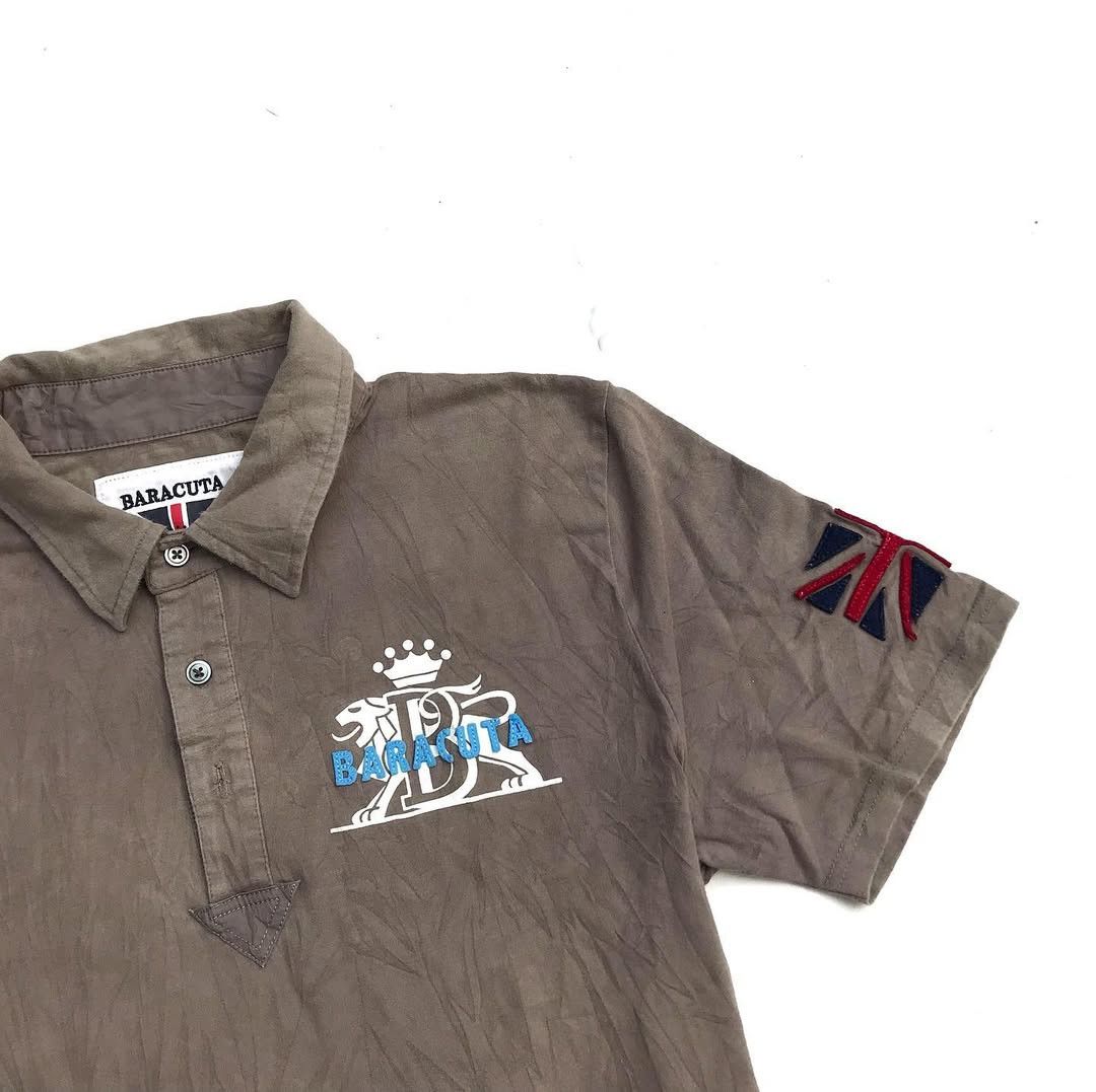 Baracuta × Other UK Baracuta Lions Crown polo shirt Grey Colourway Size 42 Xl Size US L / EU 52-54 / 3 - 1 Thumbnail