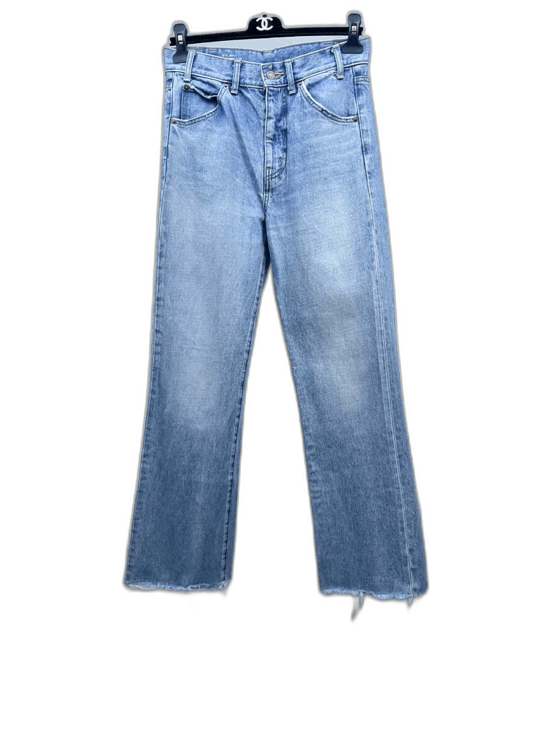 Celine Celine Light Blue Casual Denim Pants Size US 27 - 1 Thumbnail