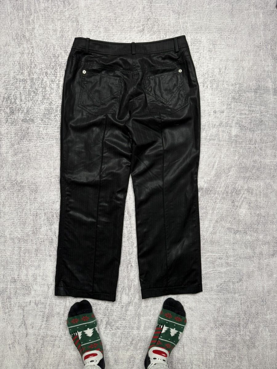 Christian Dior Monsieur Vintage black Christian Dior Boutique silk wool trousers 90s Size 27" / US 4 / IT 40 - 8 Thumbnail
