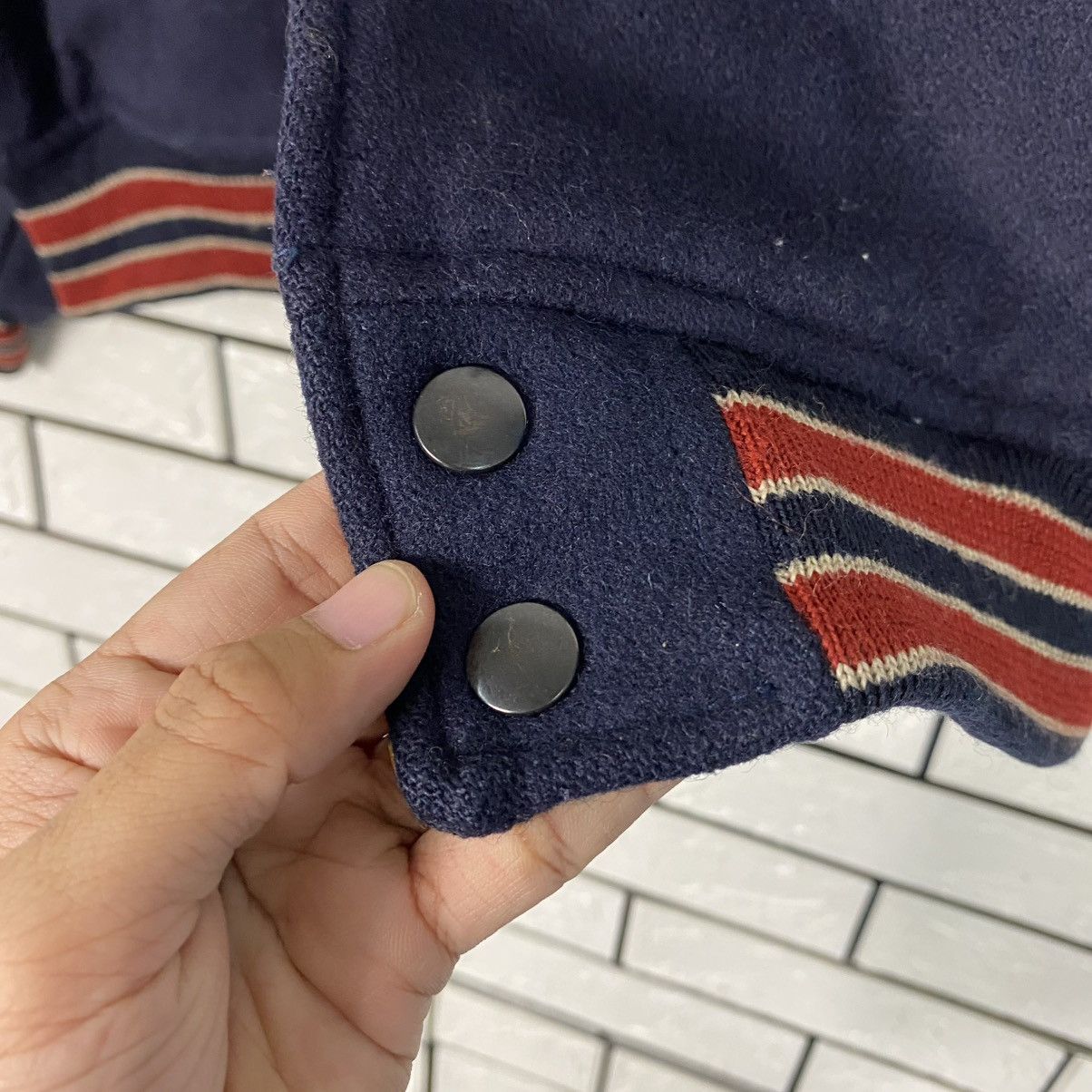 Japanese Brand 🔥VINTAGE WOOL BOMBER JACKET MEN’S FLANDRE ISSEY MIYAKE Size US M / EU 48-50 / 2 - 17 Thumbnail