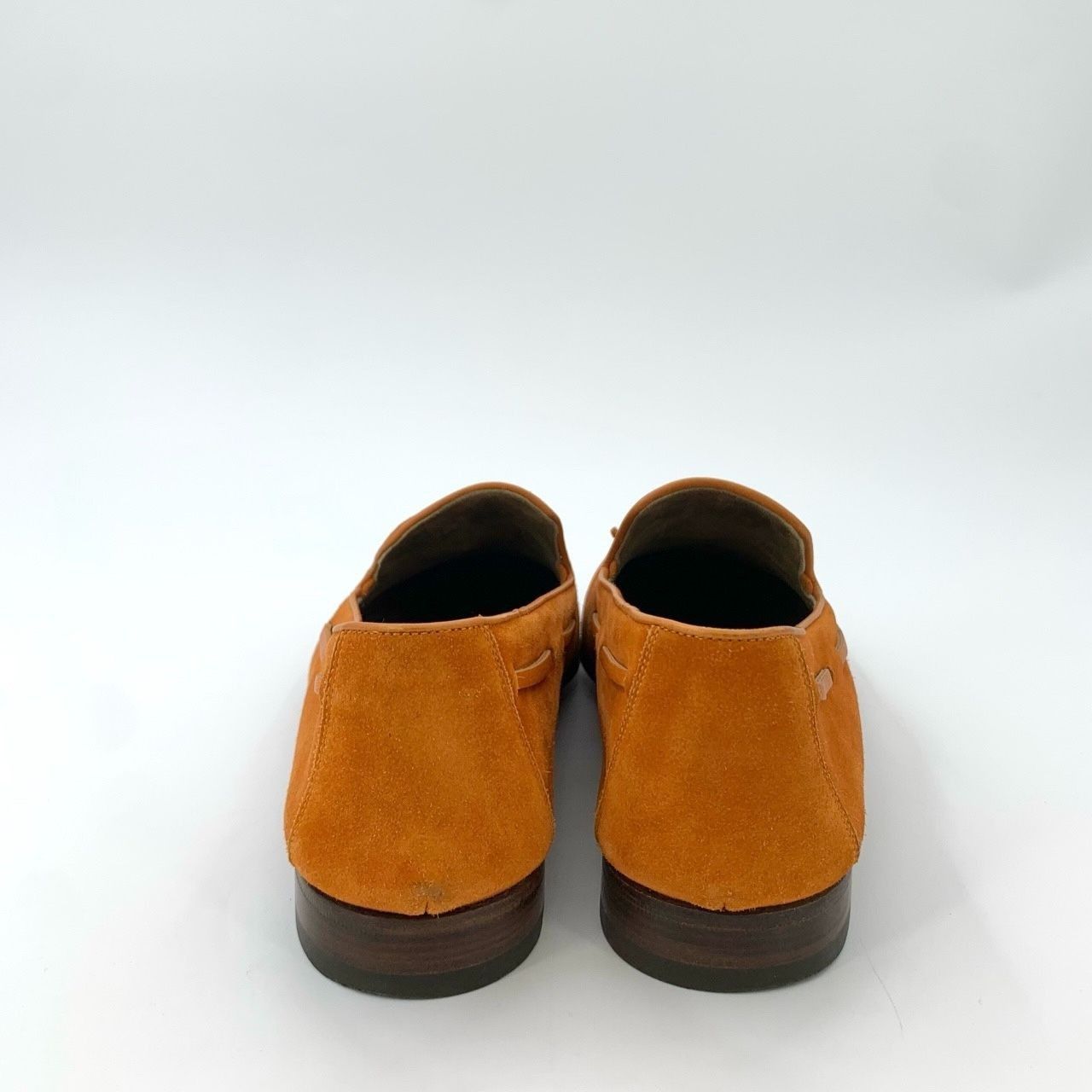 Hermes Hermès Mens Orange Suede Tassel Loafers Size 42 Size US 9 / EU 42 - 4 Thumbnail