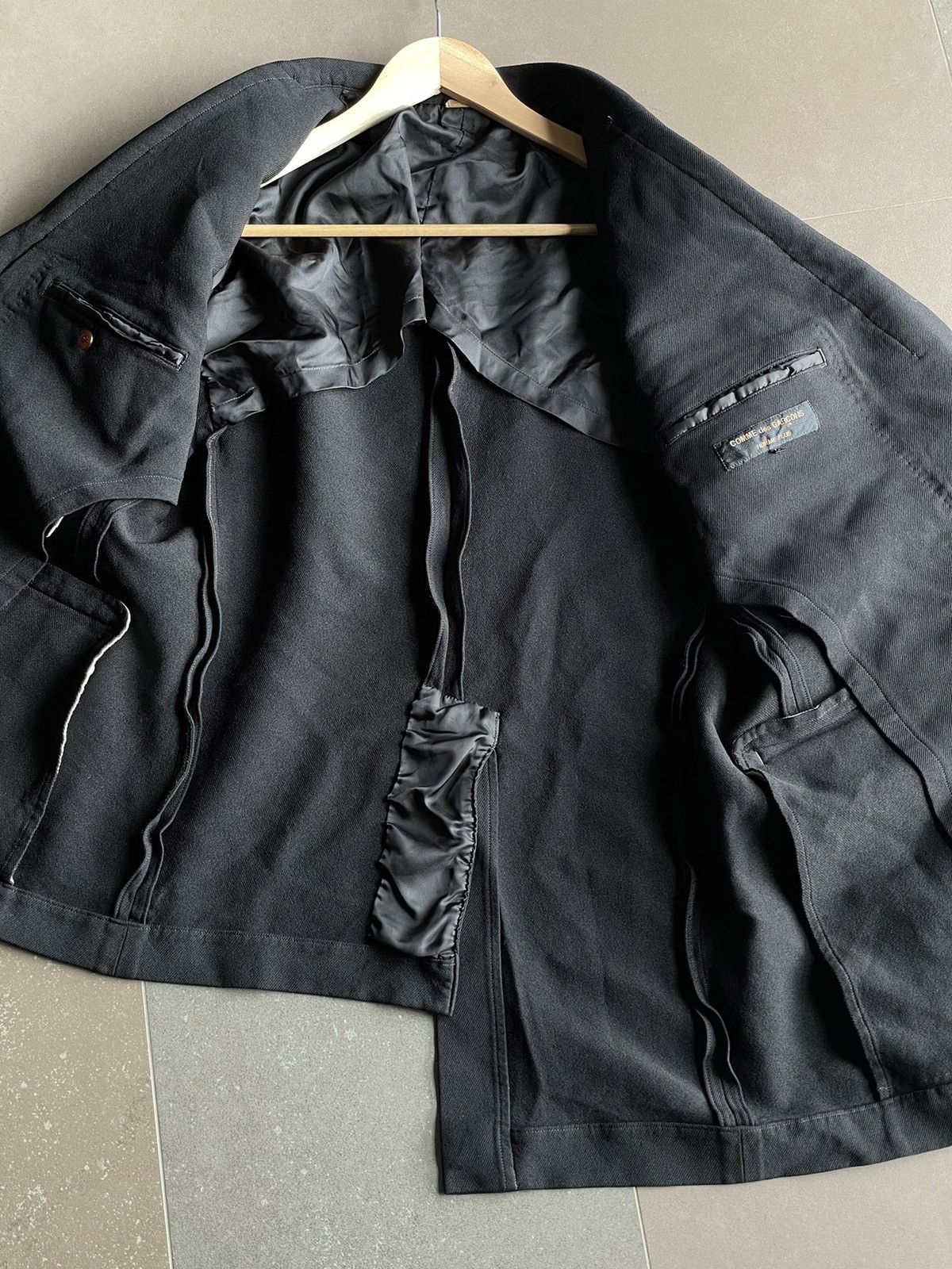 Comme des Garcons Homme Plus 17AW Runway Comme des Garçons Homme Plus Asymmetric Blazer Size 40L - 8 Thumbnail