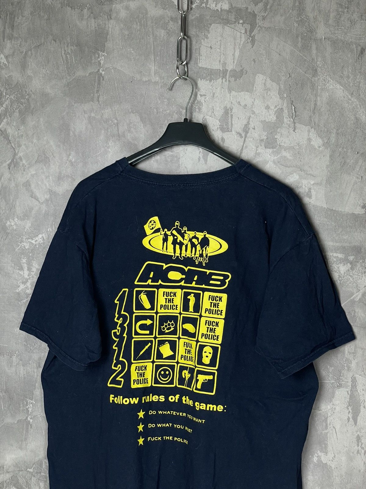 Other Vintage ACAB Very Rare 00s Big Logo T shirt Size US L / EU 52-54 / 3 - 3 Thumbnail