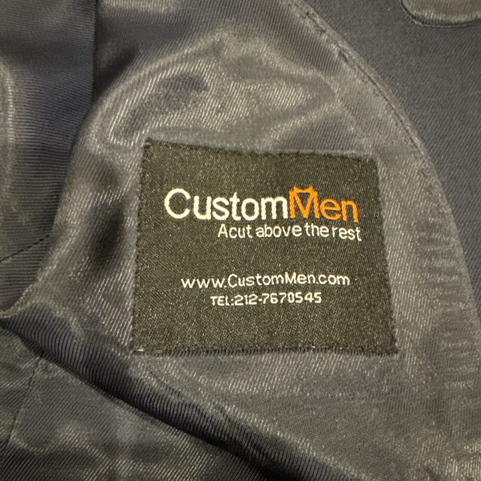 Other Custom Men N.Y.hand made suit jacket 100% gabardine wool Size 40R - 7 Thumbnail