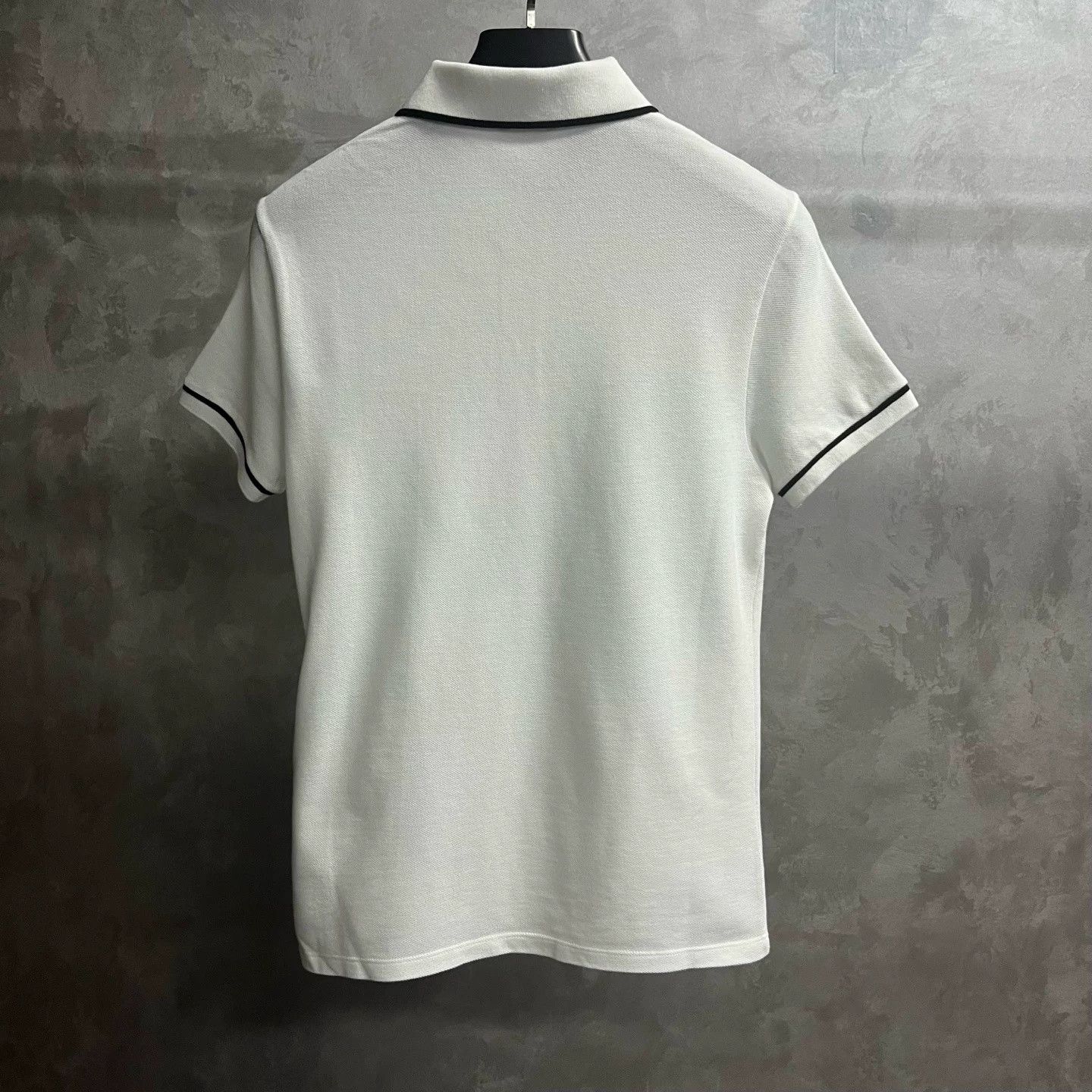 Celine Celine White Striped Letter Polo Shirt Size US XS / EU 42 / 0 - 5 Thumbnail
