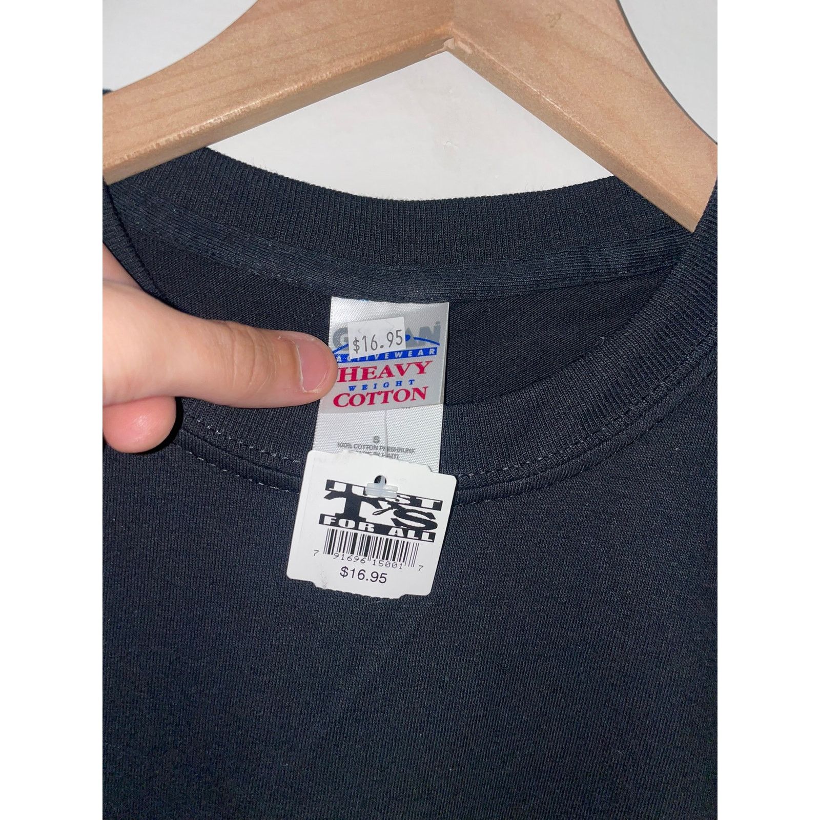 Gildan Y2K Stop Staring At Me Joke Humor Black Shirt 2000s S Small Size US S / EU 44-46 / 1 - 4 Thumbnail