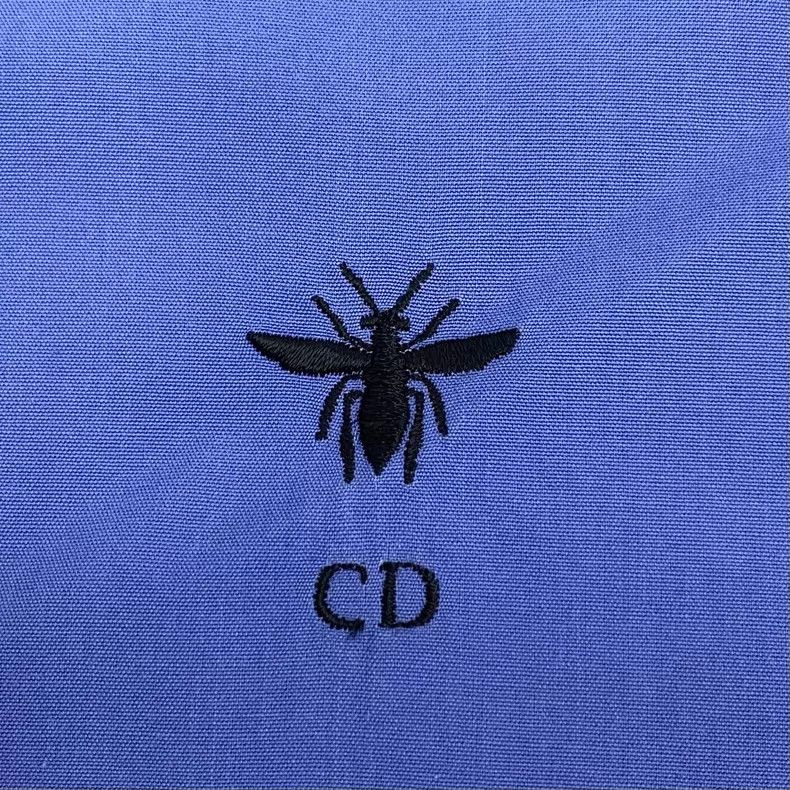Dior Dior Dark blue bee embroidery cotton lapel single-breasted Size XS / US 0-2 / IT 36-38 - 5 Thumbnail