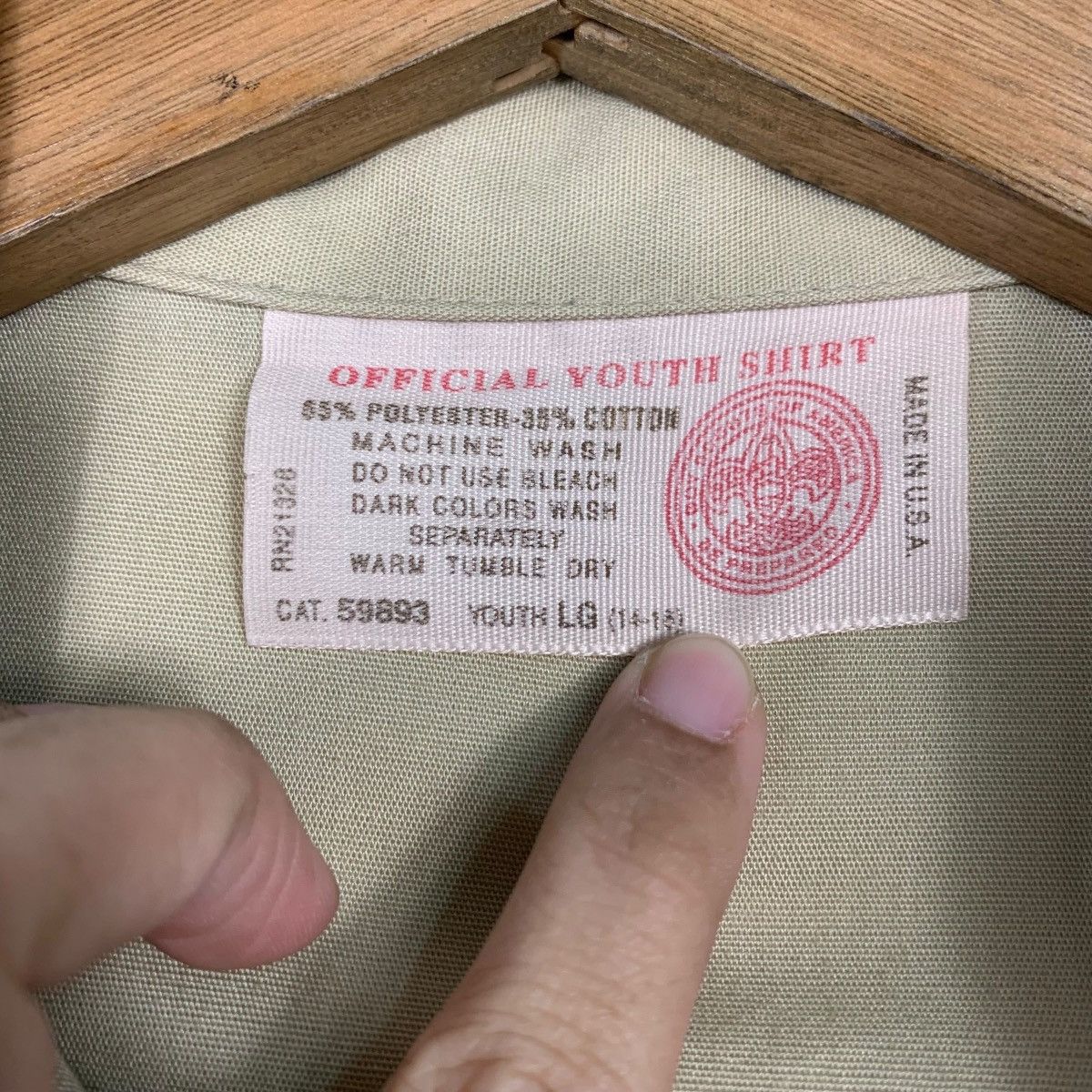 Vintage 90’s BOY SCOUTS of AMERICA Usa Made Shirt Youth L #2353-C105 Size US L / EU 52-54 / 3 - 17 Thumbnail