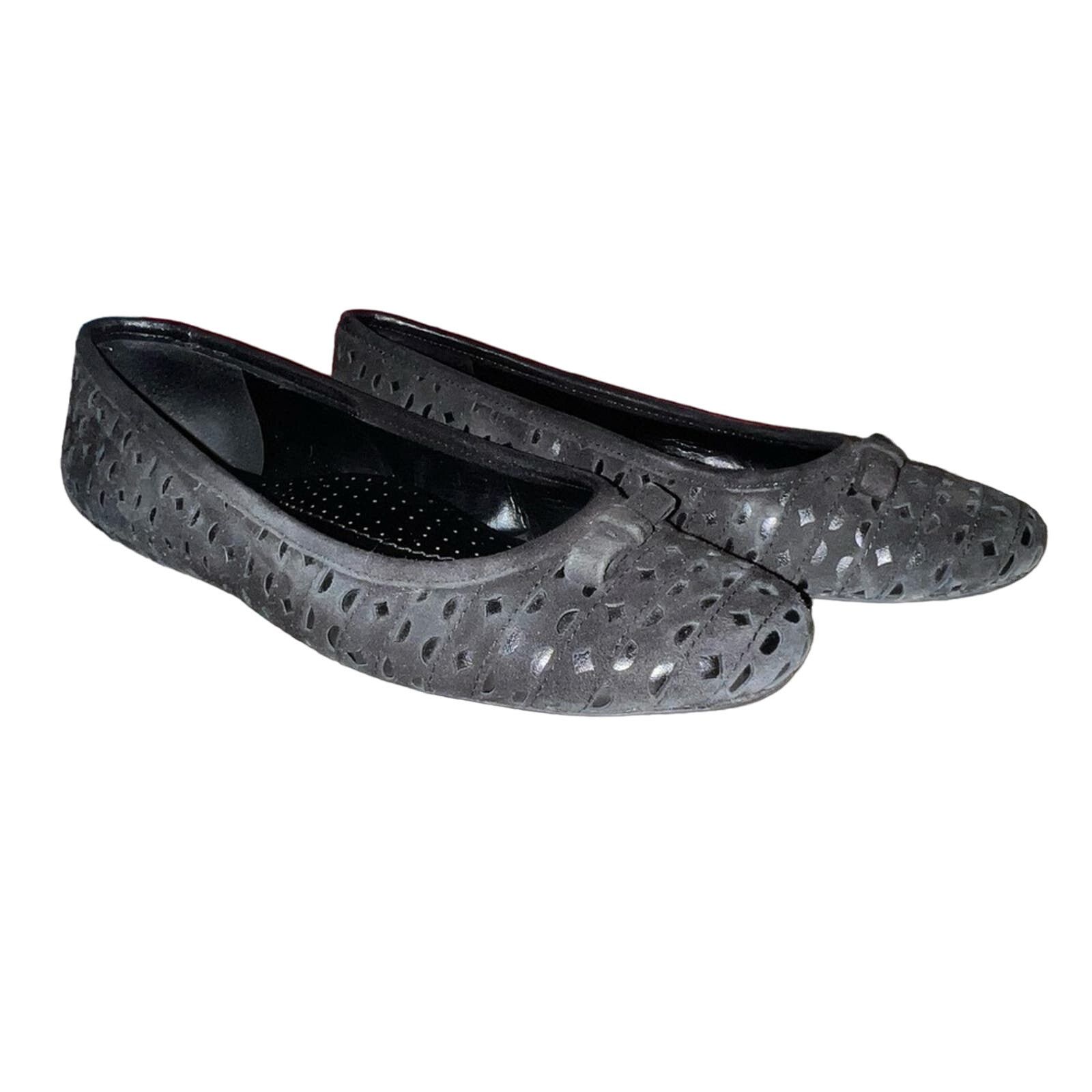 VANELI Vaneli Suede Black Ballet Flats Shoes size 8 Size US 8 / IT 38 - 1 Thumbnail