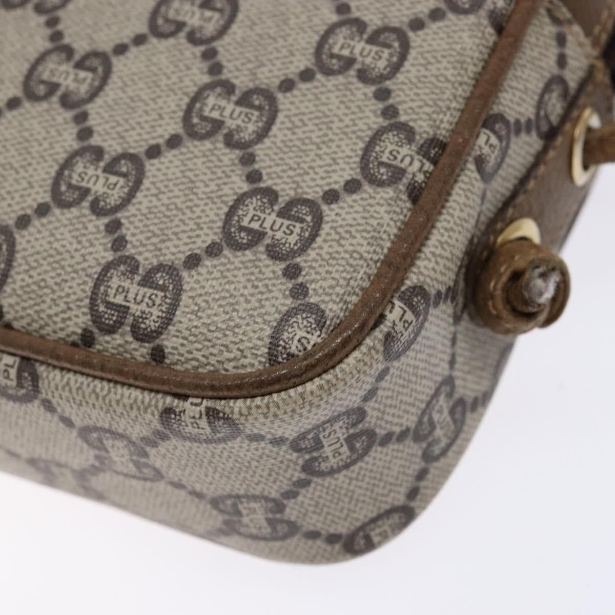 Gucci GUCCI GG Plus Supreme Shoulder Bag Pvc Beige Gold Size ONE SIZE - 12 Thumbnail
