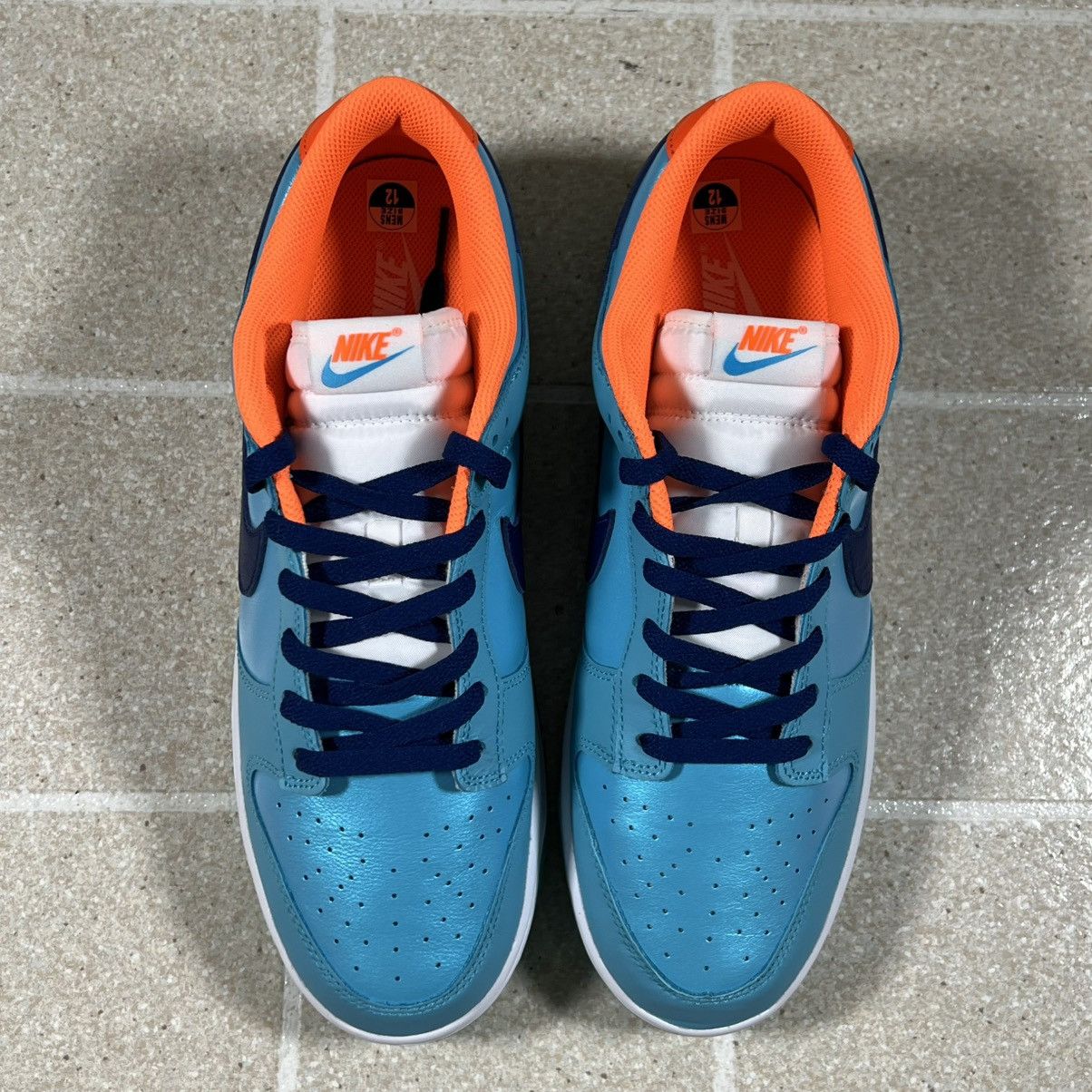 Nike Nike Dunk Low SE Baltic Blue Orange Sz 12 Basketball Shoes Size US 12 / EU 45 - 2 Thumbnail