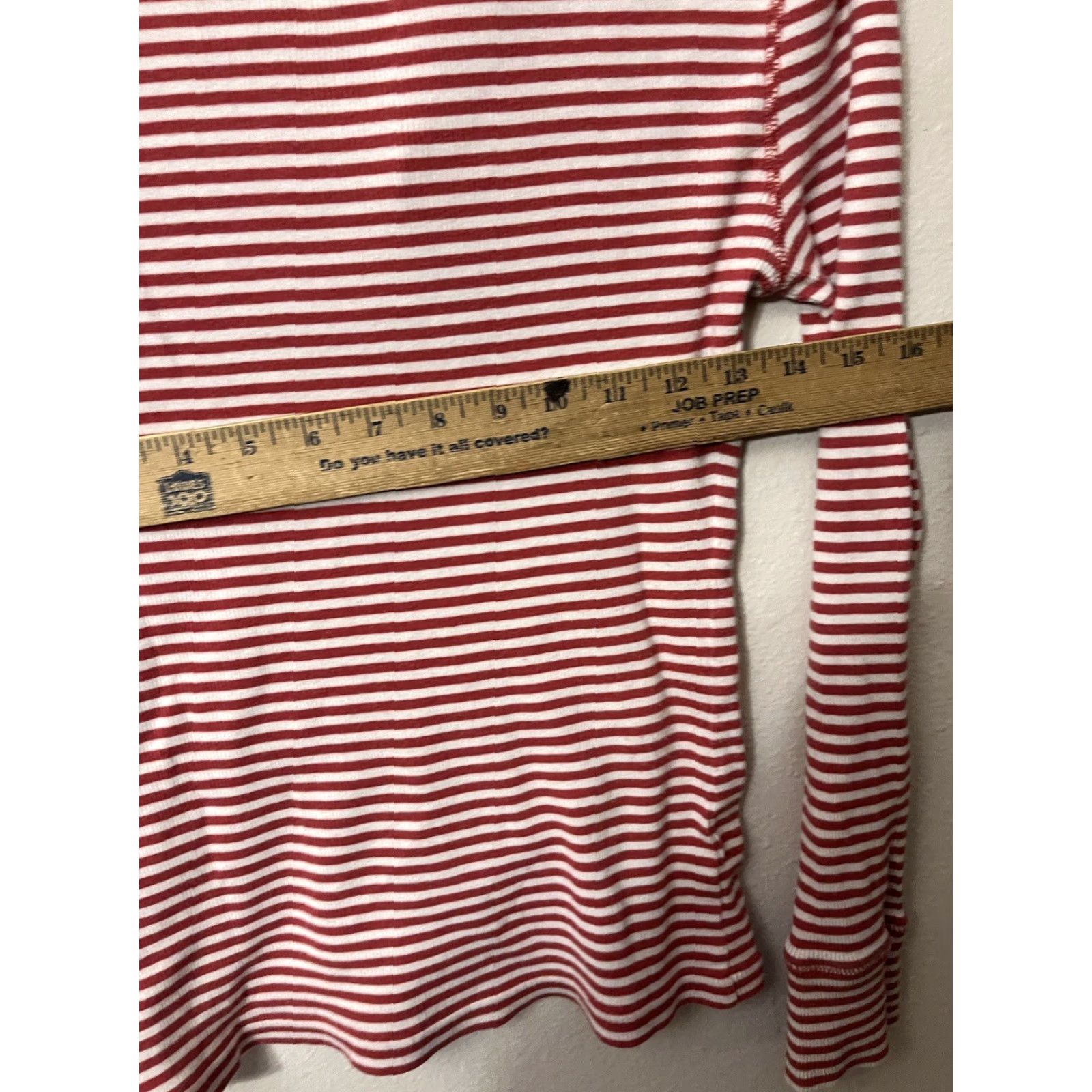 Loft VINTAGE LOFT Ann Taylor Pink Striped Pullover Sweater Women Medium Knit V-Neck Long Sleeve Slouchy Size M / US 6-8 / IT 42-44 - 5 Thumbnail