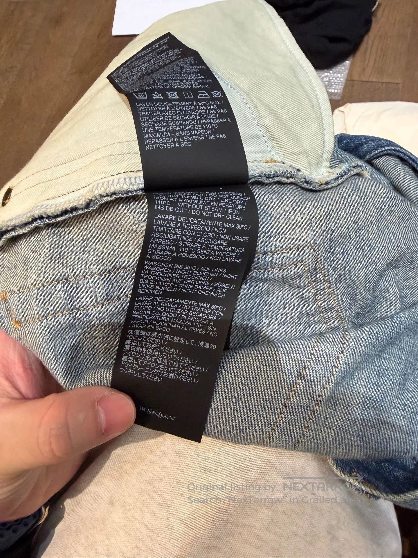 Saint Laurent Paris Saint Laurent 70s Style Blue Jeans. Size 26" / US 2 / IT 38 - 6 Thumbnail