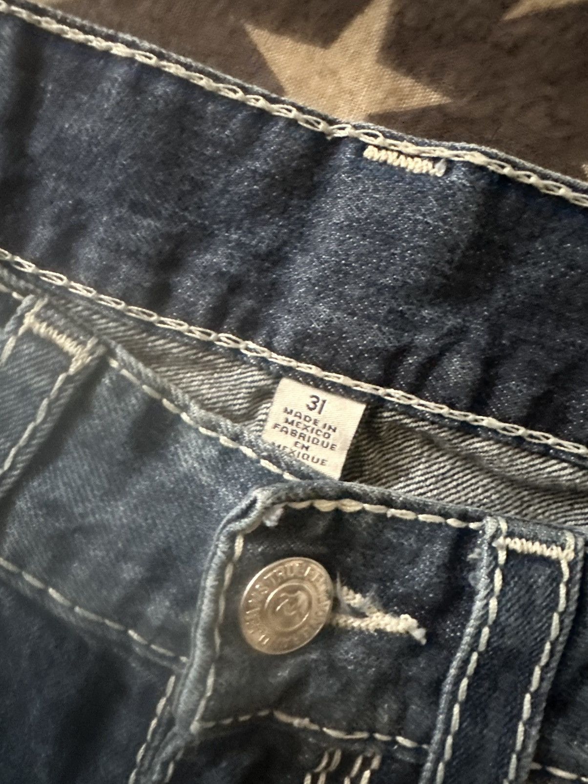True Religion True Religion Flapless Mega T Straight Jeans Size US 31 - 3 Thumbnail