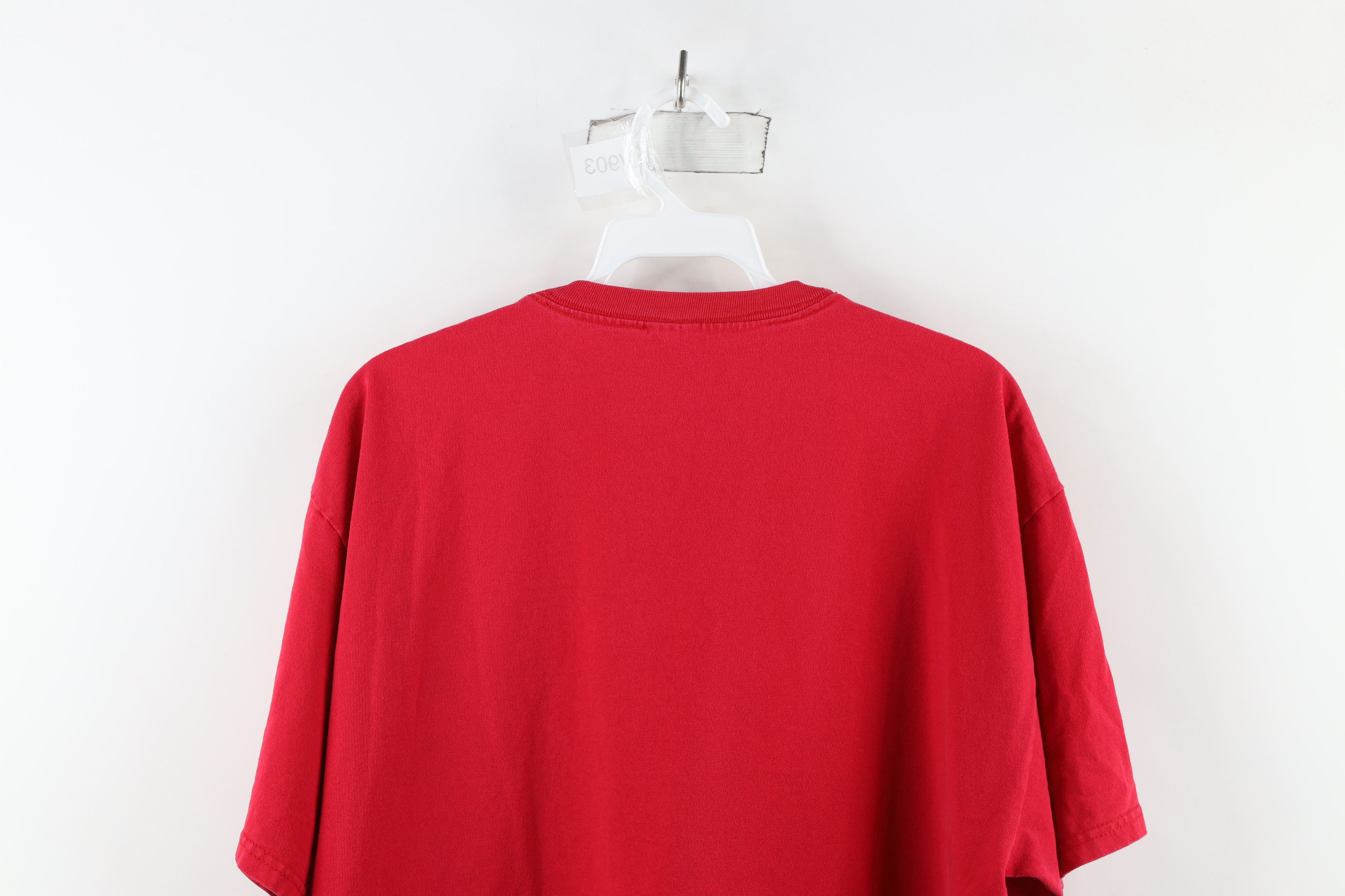 Vintage Vintage 90s Spell Out Ohio State University T-Shirt Red Size US L / EU 52-54 / 3 - 12 Thumbnail
