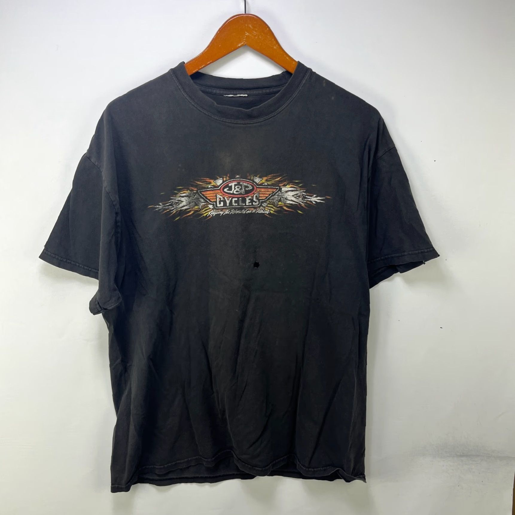 Harley Davidson VINTAGE Harley-Davidson T-Shirt XL Black Crew Neck Short Sleeve Graphic Print 2-Sided Mens Size US XL / EU 56 / 4 - 5 Thumbnail