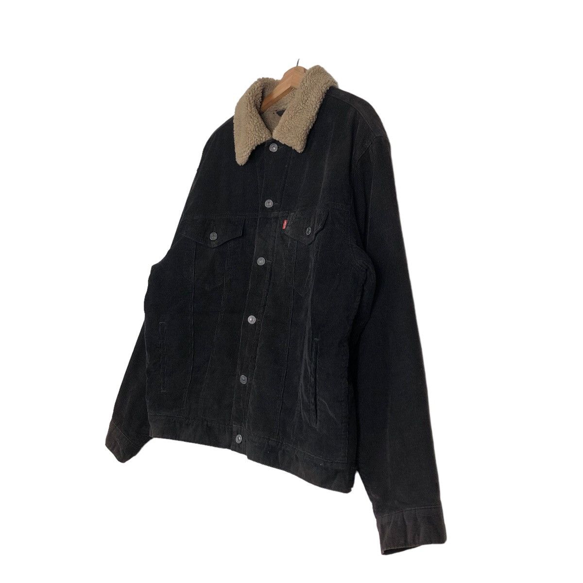 Levi's 🔥Vintage Trucker Corduroy Biker Jacket Levi’s Shearling Fur Size US L / EU 52-54 / 3 - 2 Thumbnail