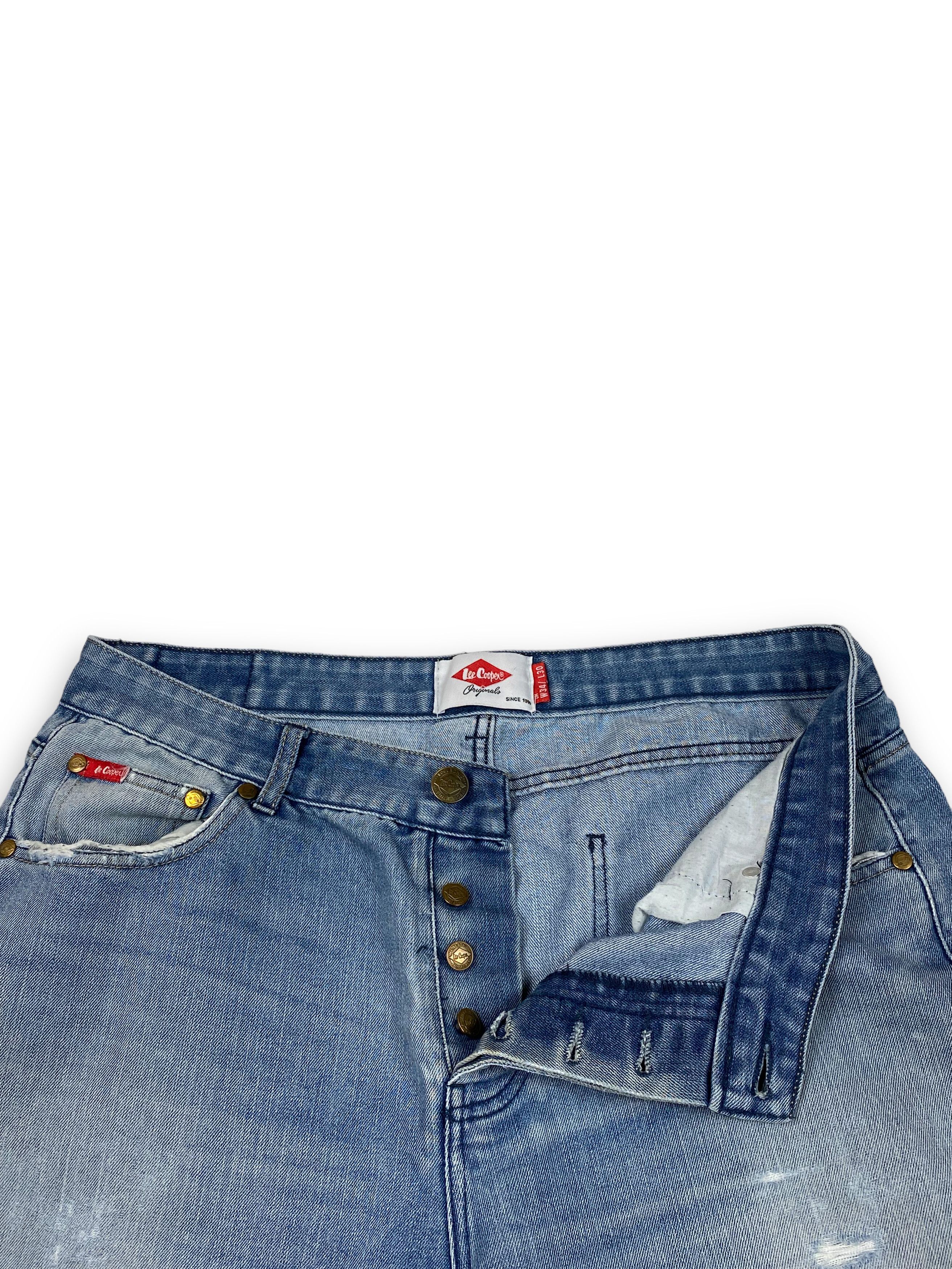 Jean Vintage LEE COOPER Distressed Light Washed Blue Jeans M686 Size US 35 - 10 Thumbnail