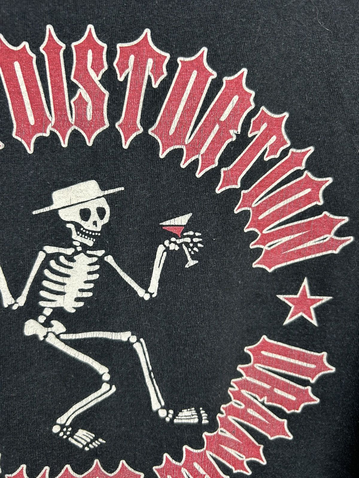 Band Tees × Giant × Vintage Vintage 90s Social Distortion Band Skeleton Graphic Tee Size US XL / EU 56 / 4 - 10 Thumbnail