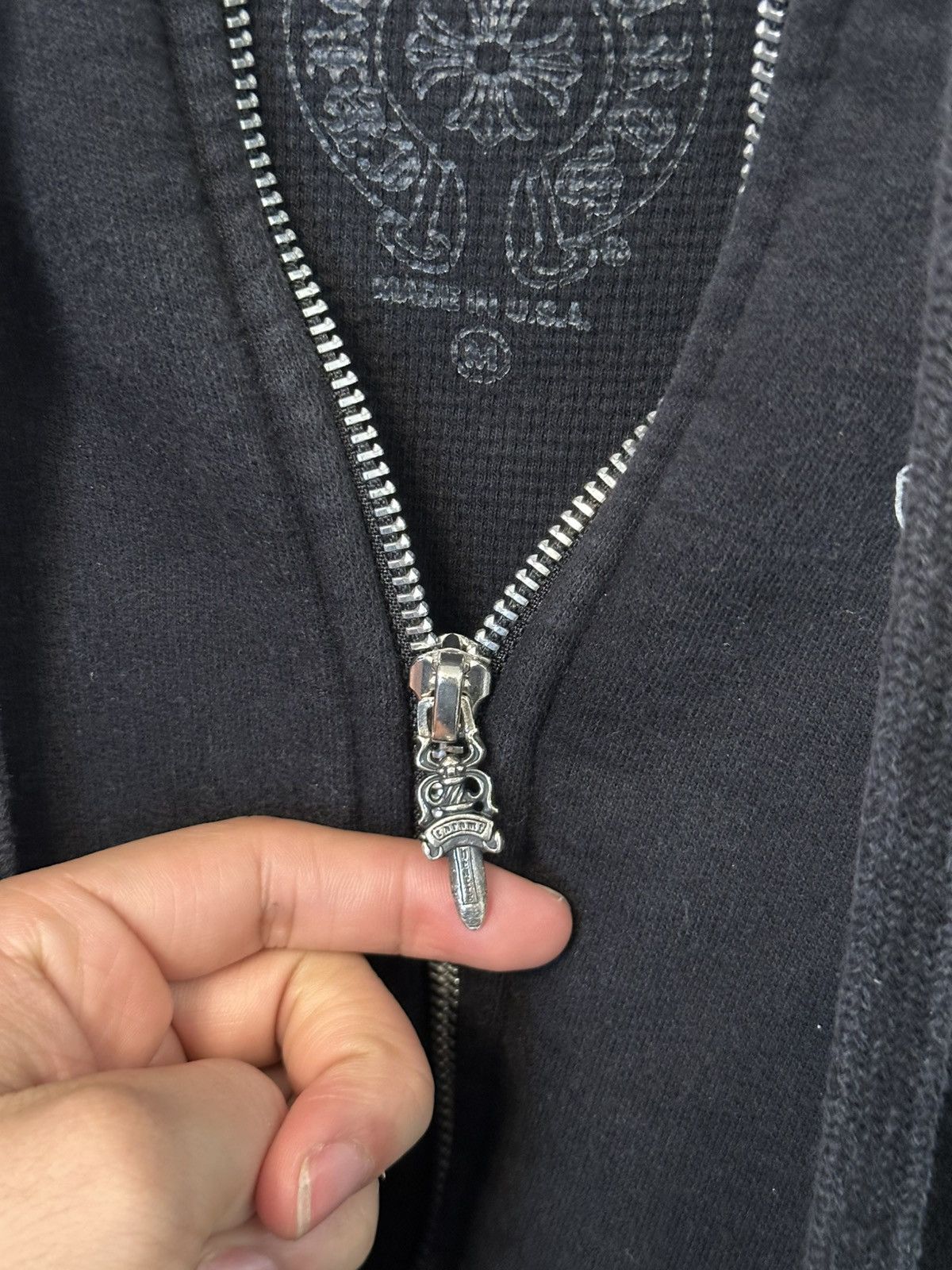 Chrome Hearts Vintage Chrome Hearts Thermal Zip Up Size US M / EU 48-50 / 2 - 4 Thumbnail