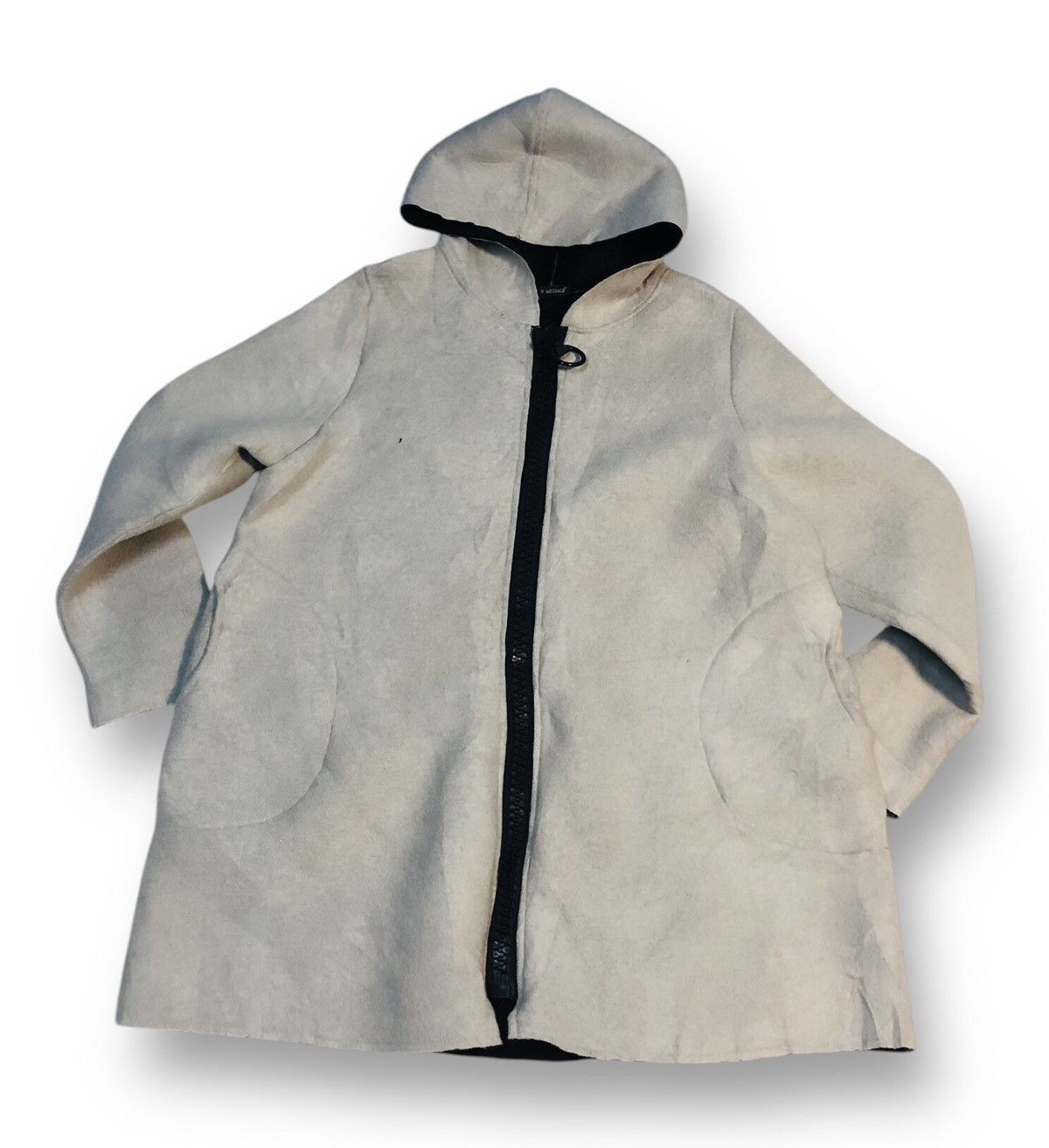 Japanese Brand Long Coat Jacket Hooded By Fashion Message (6) Size US XXL / EU 58 / 5 - 1 Thumbnail