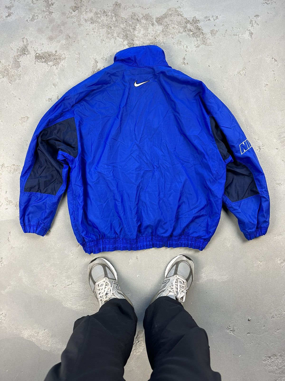 Nike Nike Vintage Big Logo Tracksuit Jacket Drill Y2K Swoosh Size US L / EU 52-54 / 3 - 2 Thumbnail