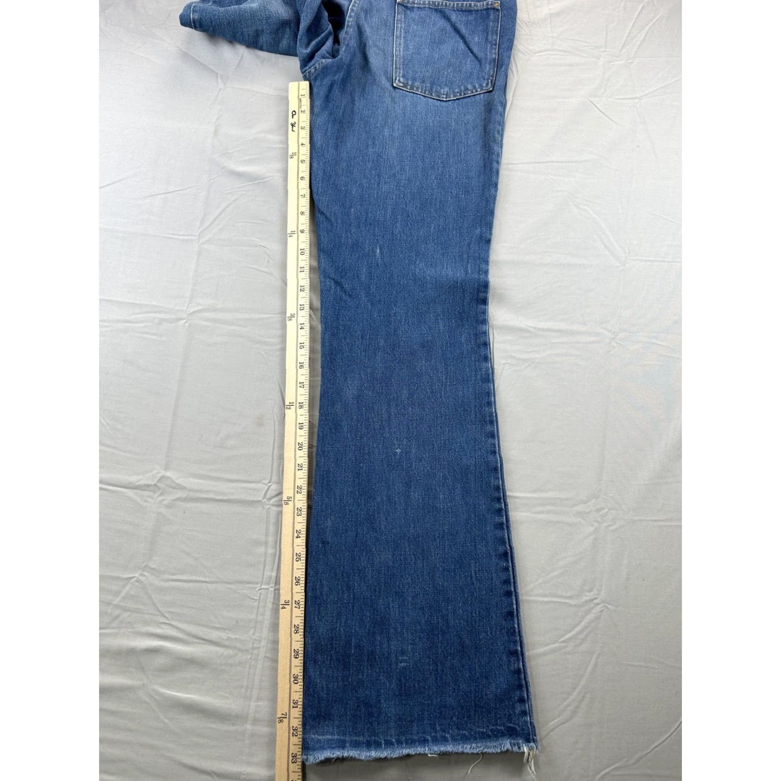 Denime VINTAGE Ranchcraft Jeans Mens 32X33 Blue Denim Bootcut Western 70s 60s MW Size US 32 / EU 48 - 5 Thumbnail