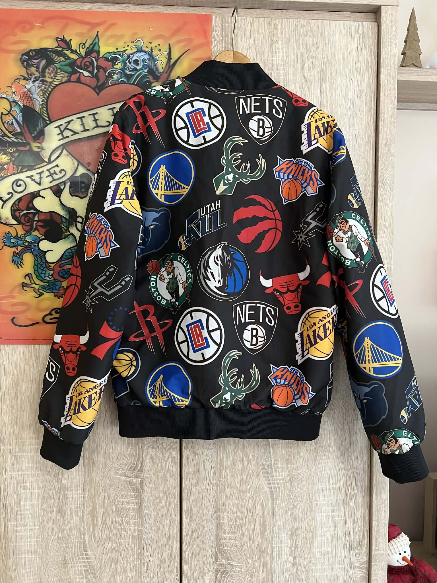 NBA NBA New Era Bomber jacket Y2k 🔥💥 Size US L / EU 52-54 / 3 - 12 Thumbnail
