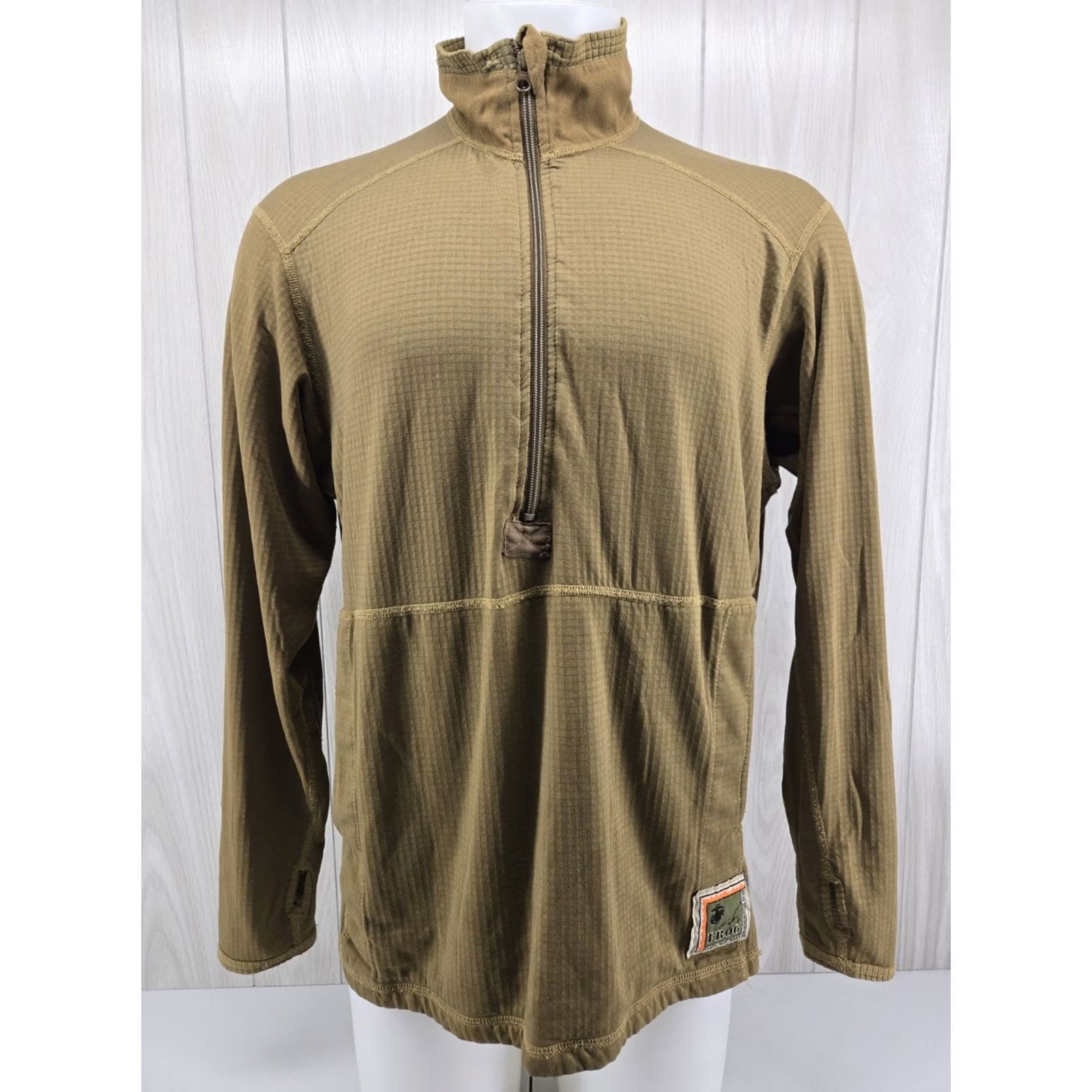 Vintage VINTAGE DISTRESSED USMC FROG Grid Pullover Coyote Brown Flame Resistant Peckham Med Reg Size US M / EU 48-50 / 2 - 2 Thumbnail