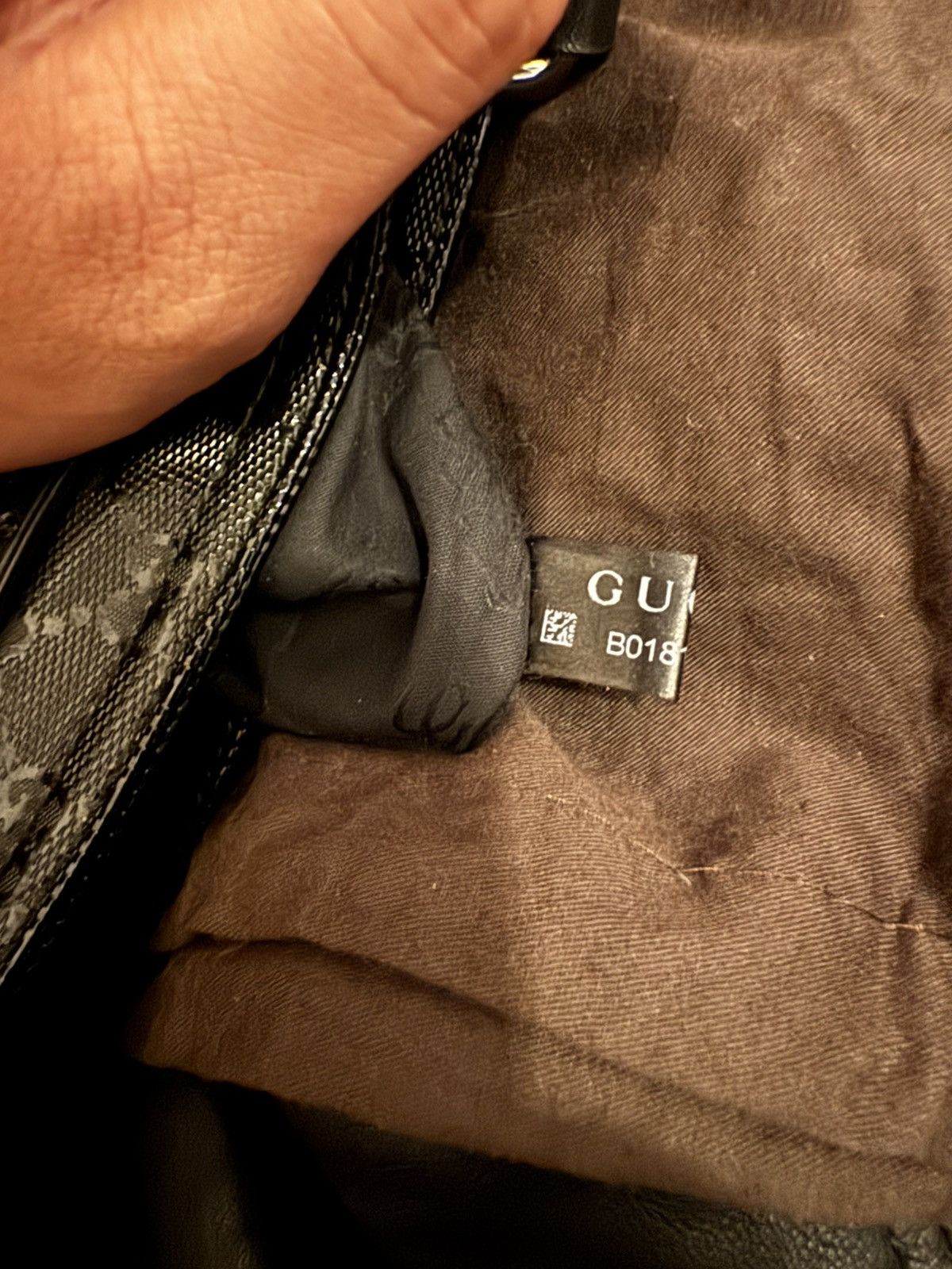Gucci Gucci Crossbody Bag in Black Coated Canvas Size ONE SIZE - 10 Thumbnail