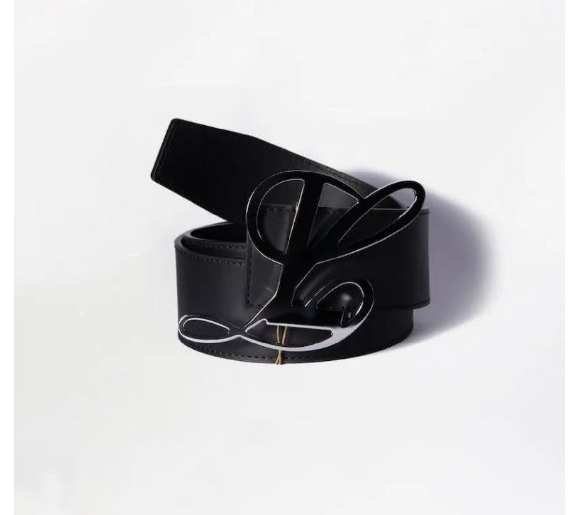 Luar Black Luar Belt with Silver Buckle Size ONE SIZE - 2 Thumbnail