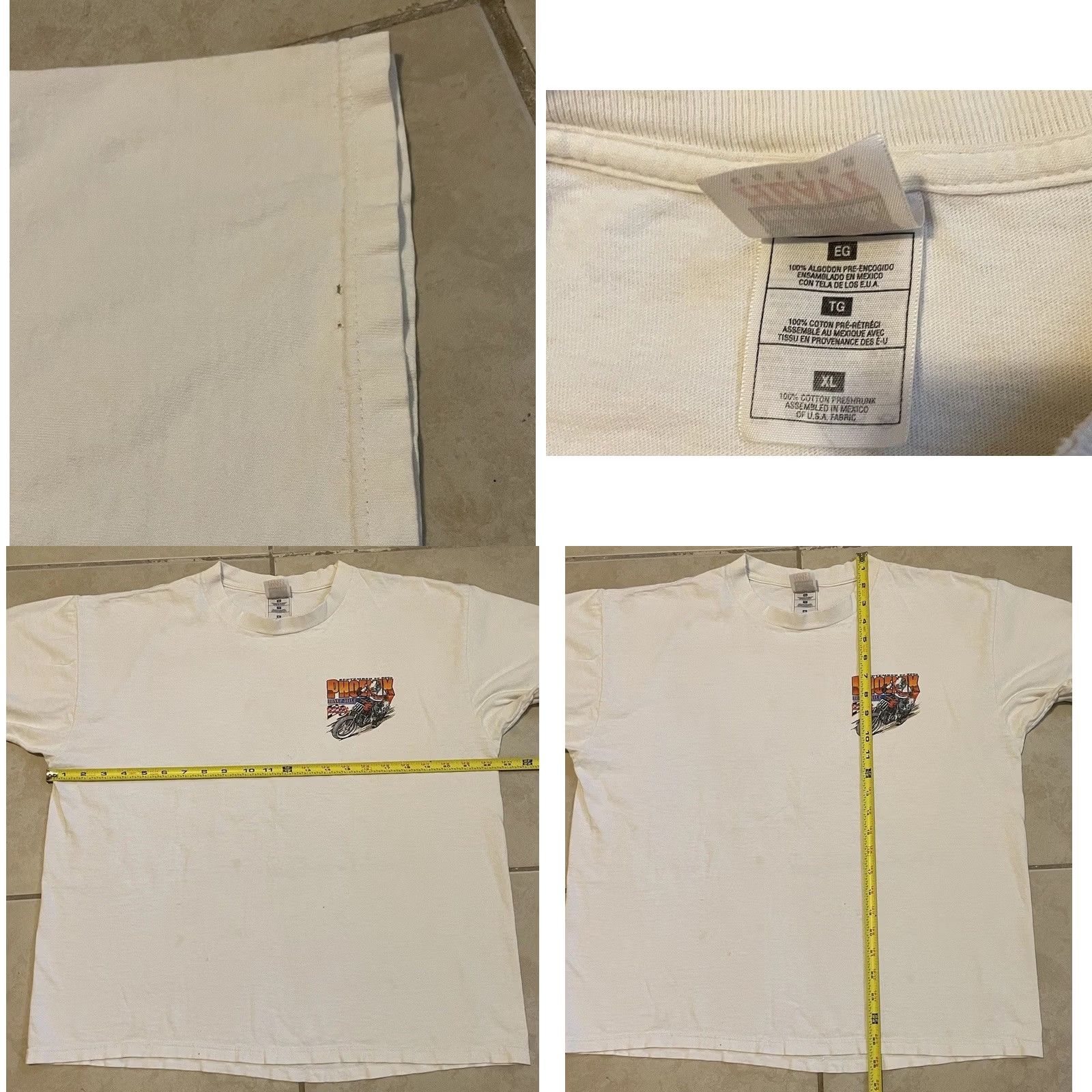 Harley Davidson VINTAGE Motocross Shirt M White Harley Davidson Distressed Boxy Phoenix Arizona Manzanita Speedway 90s Y2K Biker Grunge USA Rockabilly Size US M / EU 48-50 / 2 - 10 Thumbnail