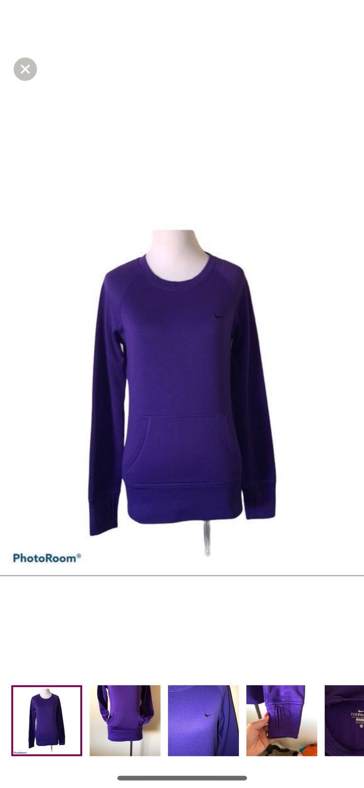 Nike Nike XS therma fit pullover purple crewneck sweatshirt Size XS / US 0-2 / IT 36-38 - 1 Thumbnail