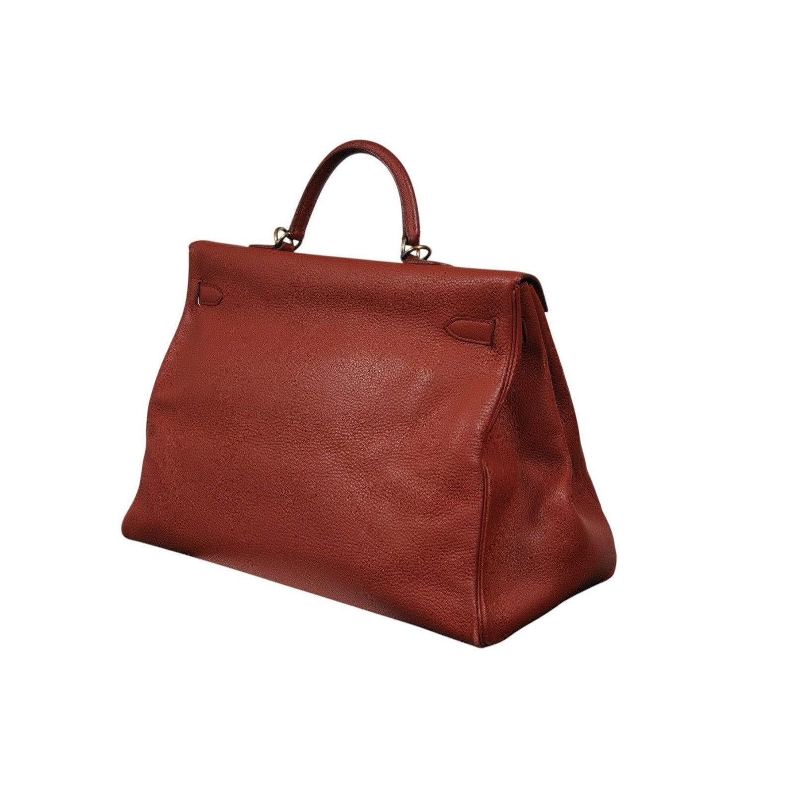 Hermes Vintage Kelly 50 Red Bordeaux Gold Hardware Travel Ca Size ONE SIZE - 6 Thumbnail