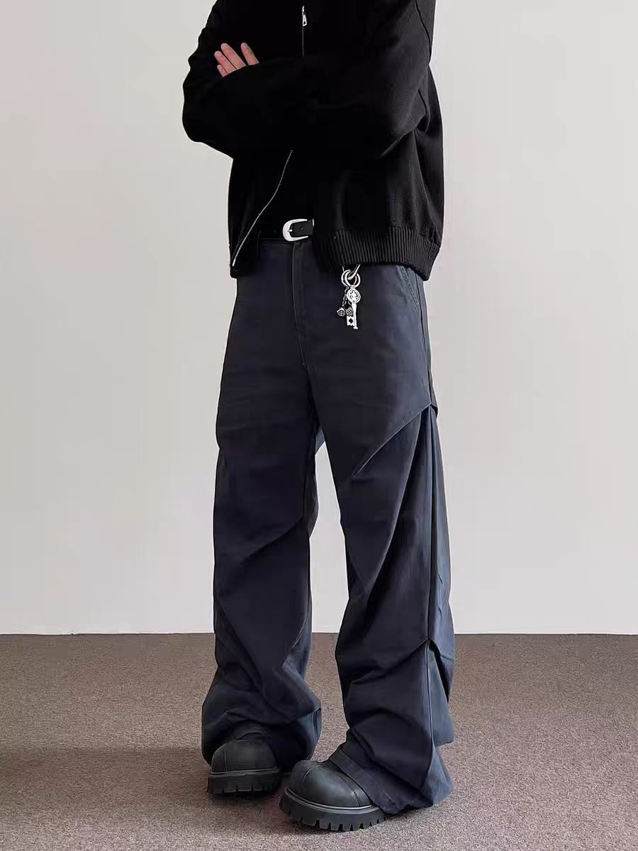 Japanese Brand × Vintage High Street Pleated Design Micro Flare Casual Pants Size US 34 / EU 50 - 1 Thumbnail