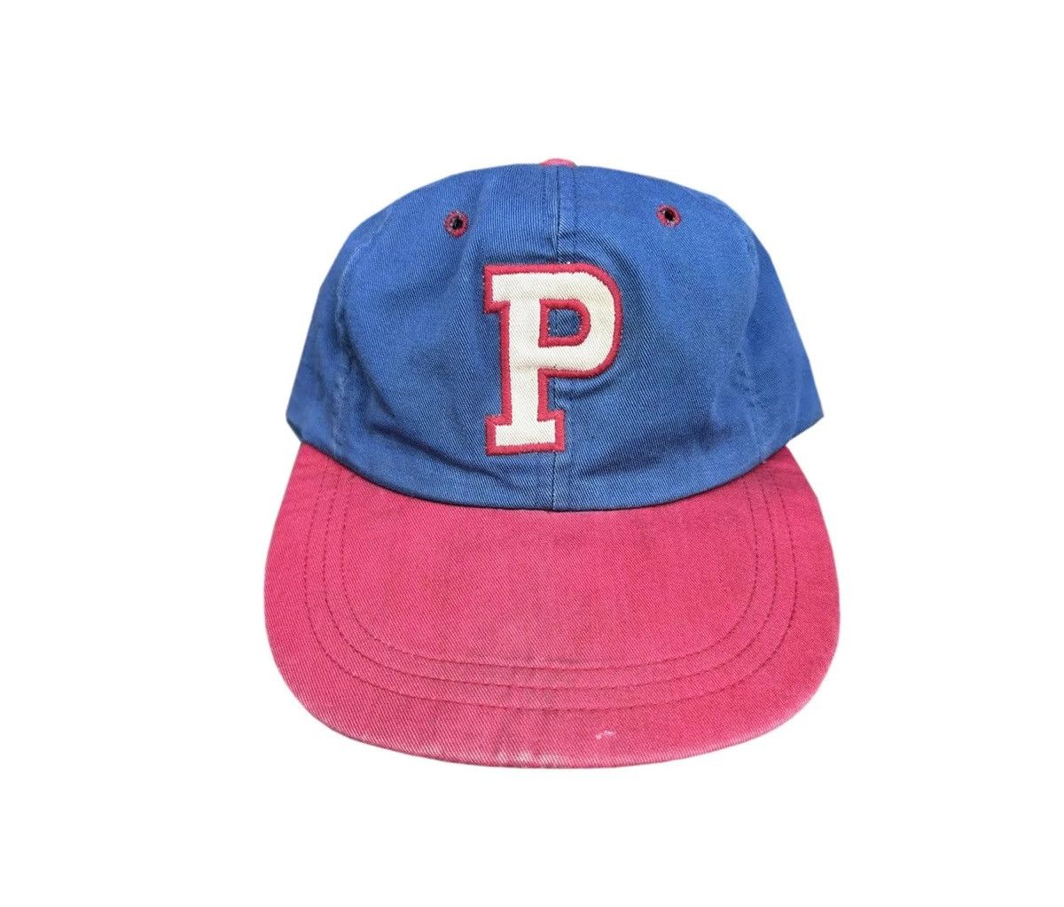 Polo Ralph Lauren Vintage Polo Ralph Lauren P Blue / Red Fitted Hat Size ONE SIZE - 1 Thumbnail
