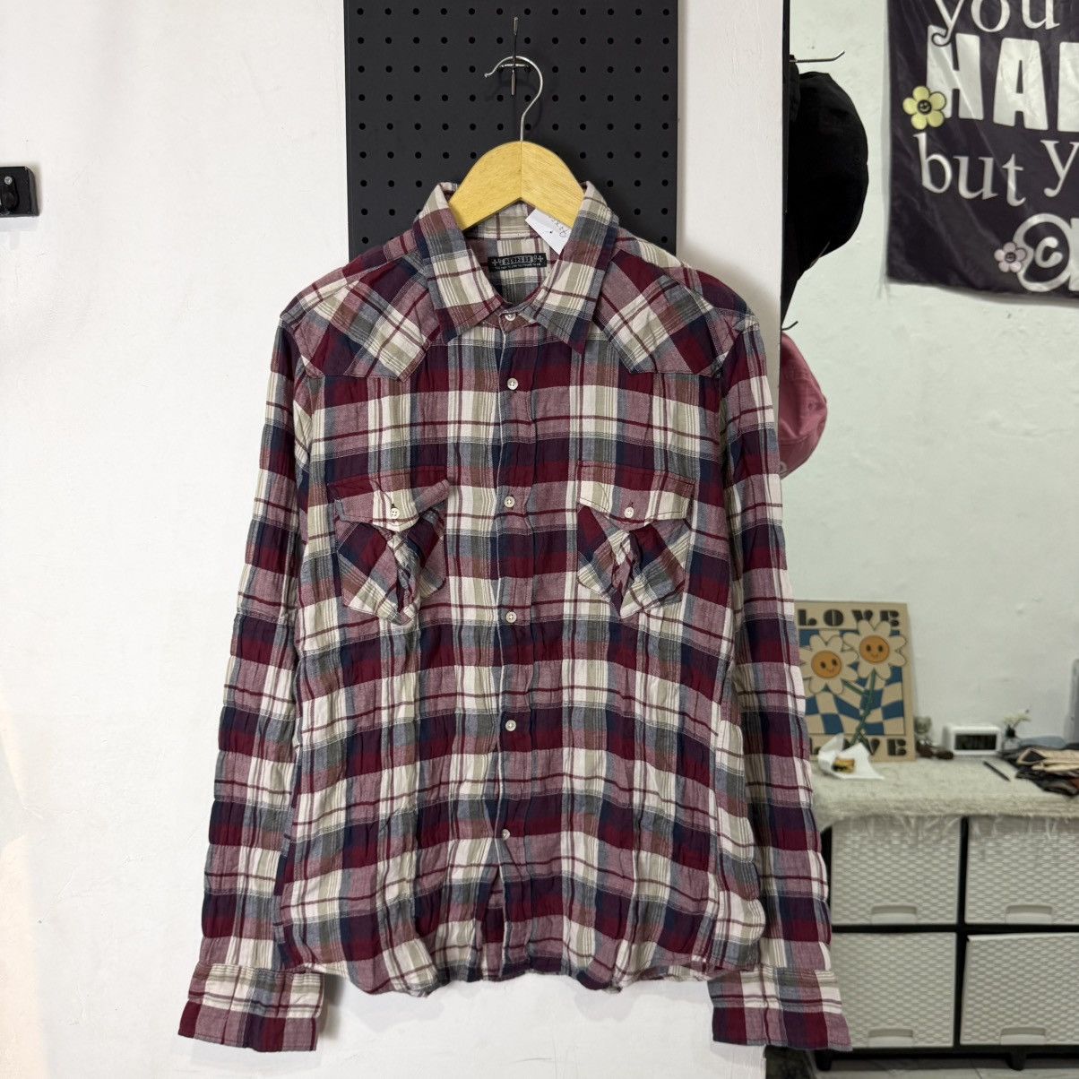291295=Homme 291295 plaid red shirt Size US L / EU 52-54 / 3 - 1 Thumbnail