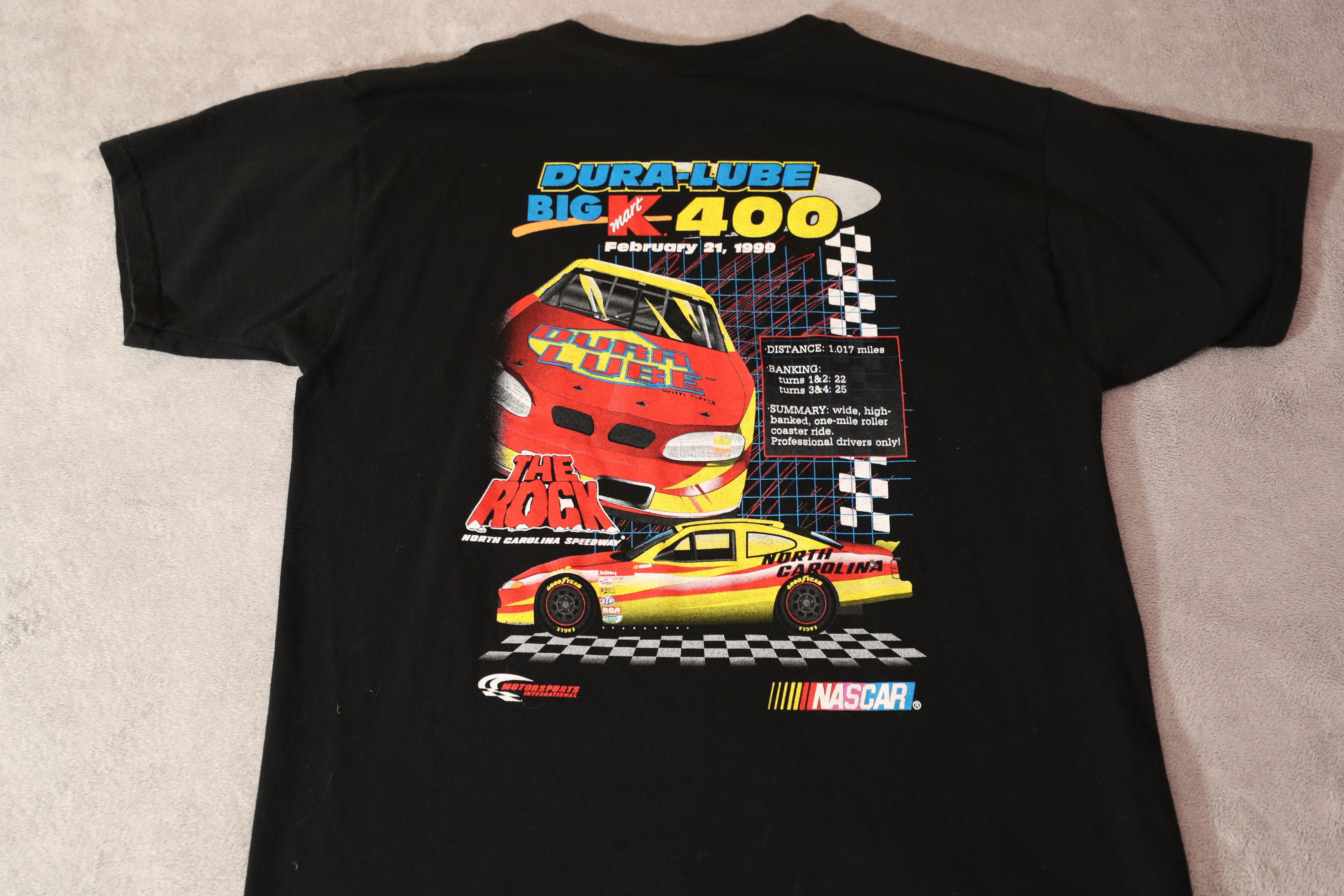 Fruit Of The Loom × Vintage NC Speedway Dura Lube Big K-Mart 400 1999 Tee (XL) Size US XL / EU 56 / 4 - 6 Thumbnail