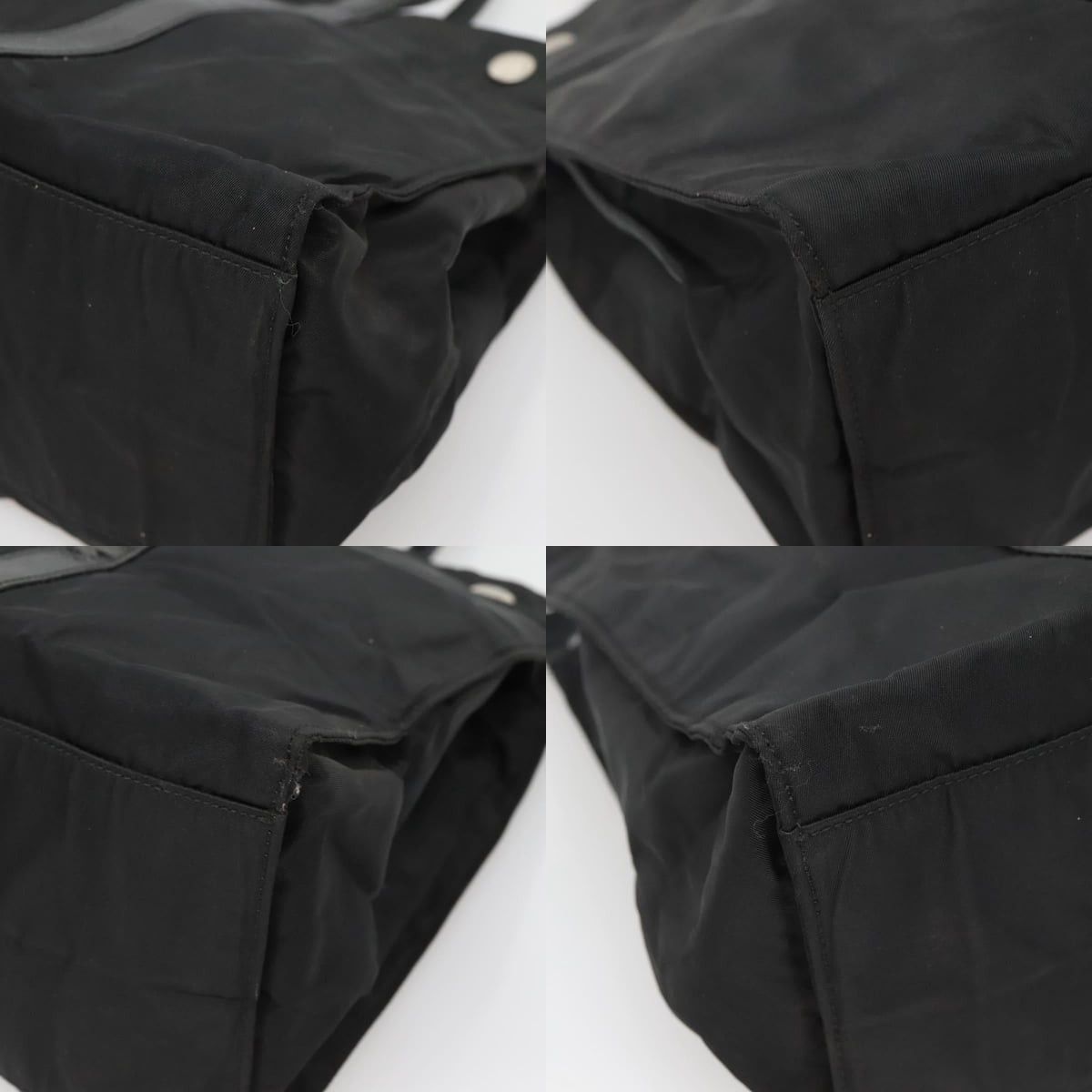 Prada PRADA Hand Bag Nylon Black Silver Size ONE SIZE - 10 Thumbnail