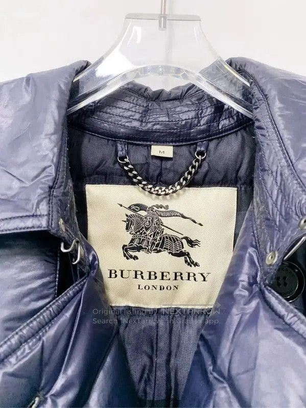 Burberry Burberry M Nylon Down Jacket in Blue. Size M / US 6-8 / IT 42-44 - 3 Thumbnail
