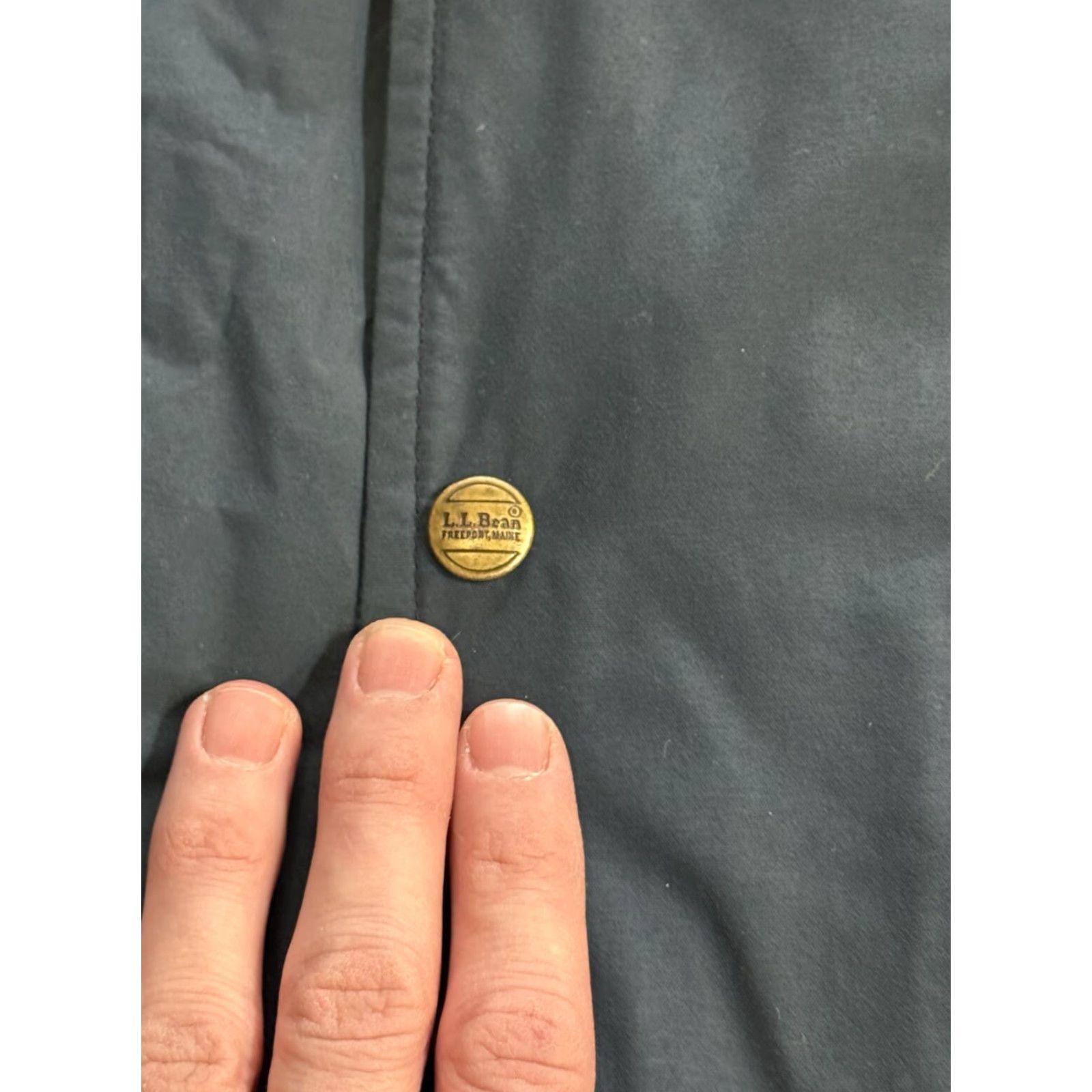 Vintage VINTAGE L.L. Bean Maine Wardens Parka Jacket Mens Large Gore-Tex Coat Thinsulate Water Resistant USA Made Navy Blue Casual Workwear Outdoors Size US L / EU 52-54 / 3 - 2 Thumbnail