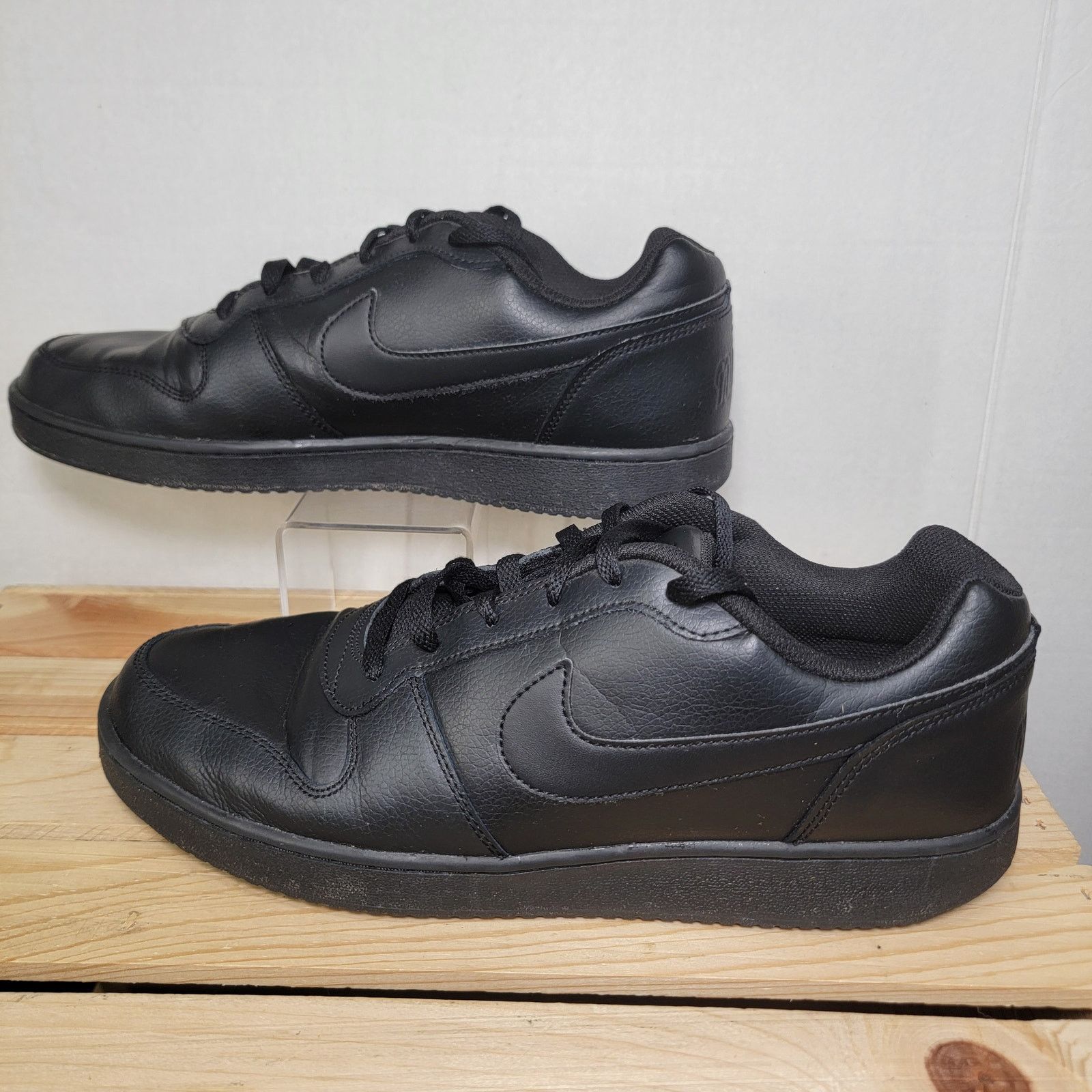 Nike Nike Ebernon Low Triple Black 1980s Basketball Retro - 11.5 Size US 11.5 / EU 44-45 - 1 Thumbnail