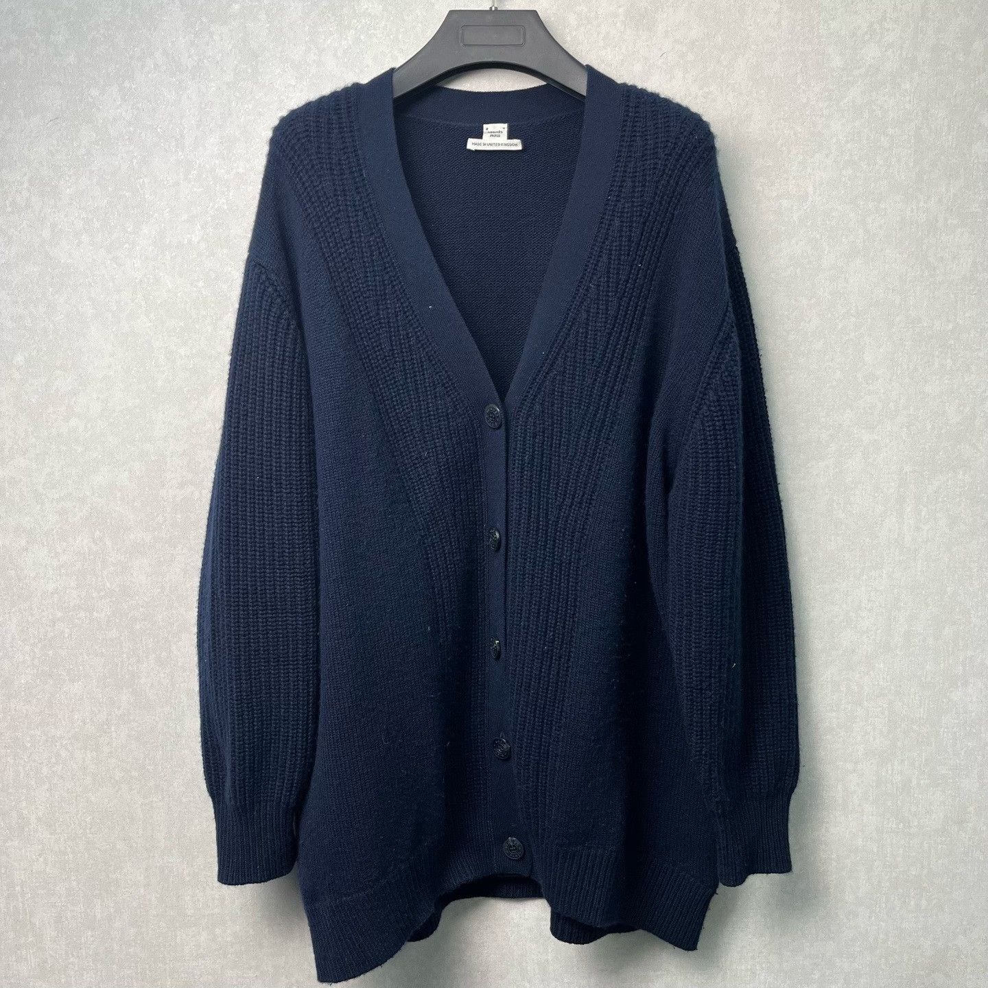 Hermes Hermes Dark Blue V-Neck Cardigan Size S / US 4 / IT 40 - 1 Thumbnail