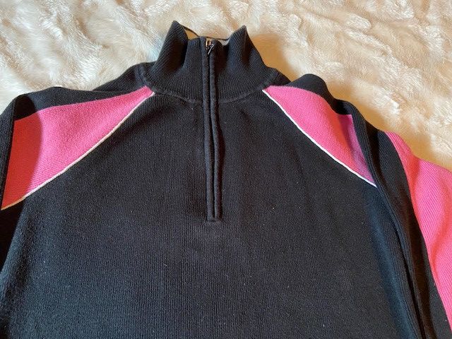 Tommy Hilfiger Tommy Hilfiger Black and Pink ribbed sweater Ladies Size S Size S / US 4 / IT 40 - 2 Thumbnail