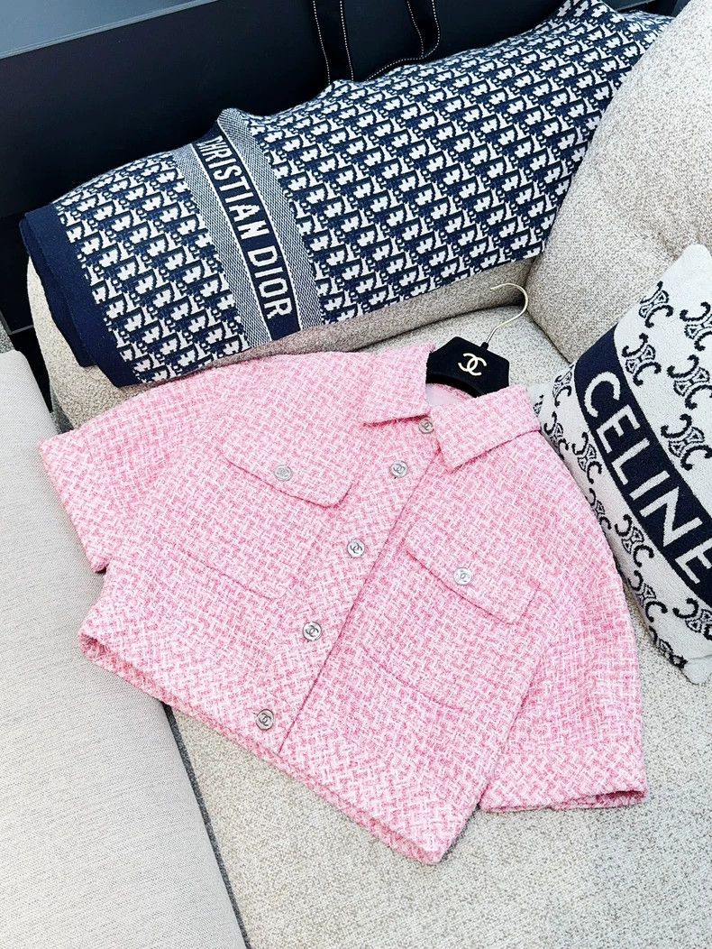 Chanel Chanel 23P pink braided short jacket Size XS / US 0-2 / IT 36-38 - 2 Thumbnail
