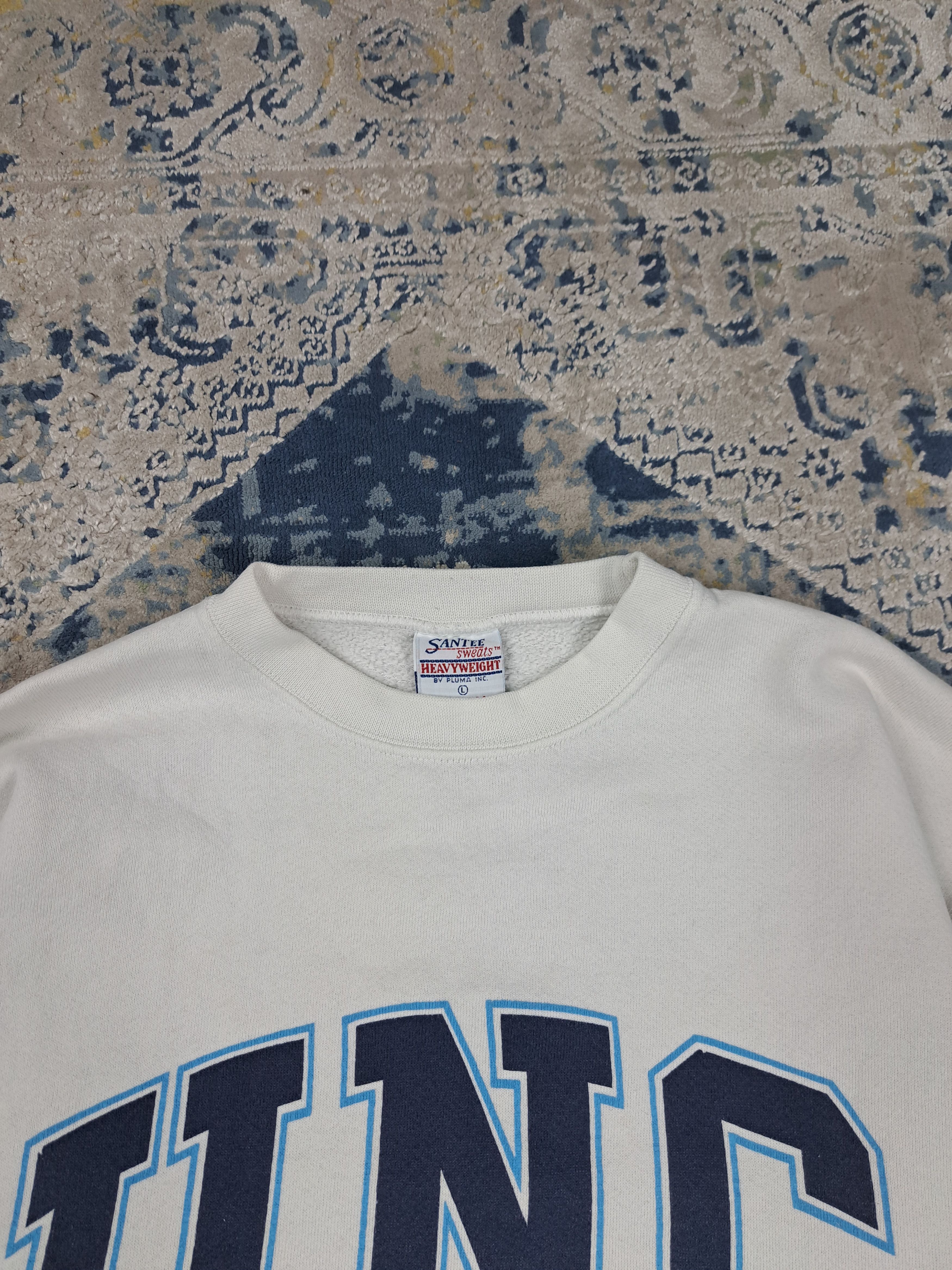 Vintage Vintage 90s UNC College Sweatshirt North Carolina Basketball Size US L / EU 52-54 / 3 - 2 Thumbnail