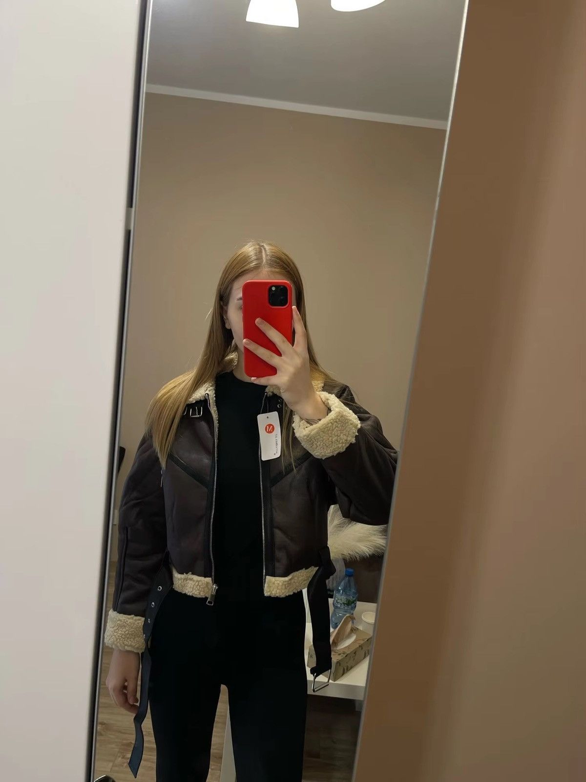Other Fashion Women Winter Streetwear Leather fur Jacket Size S / US 4 / IT 40 - 2 Thumbnail