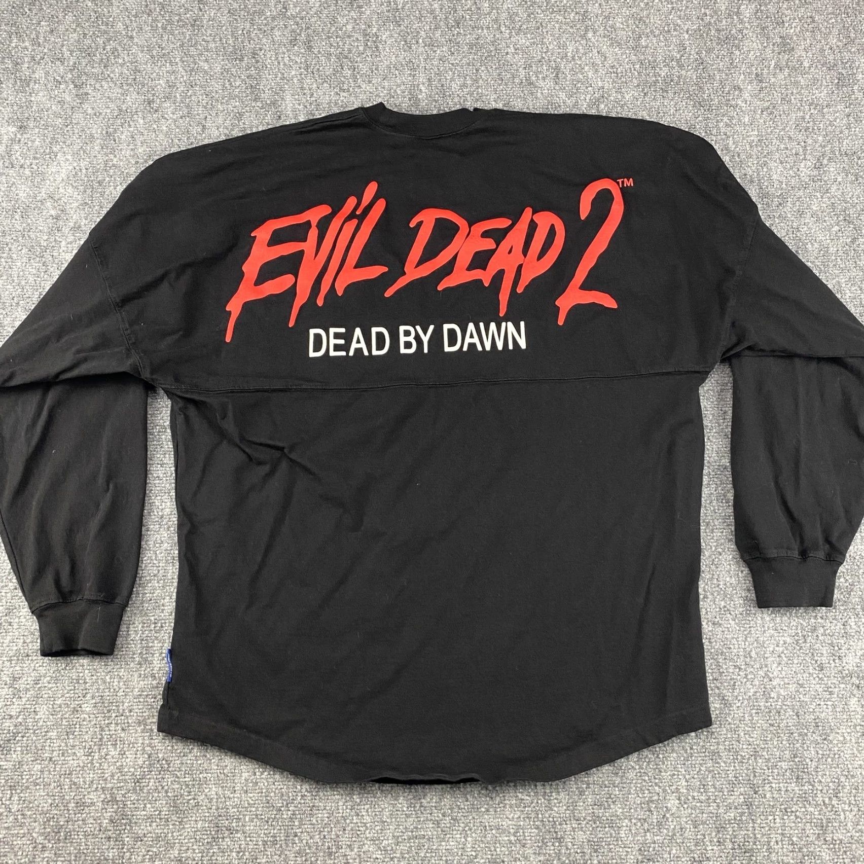 ESPIRIT Spirit Jersey Long Sleeve Shirt Mens M Black Evil Dead 2 Graphic Crew Neck Horror Dead By Dawn Size US M / EU 48-50 / 2 - 6 Thumbnail