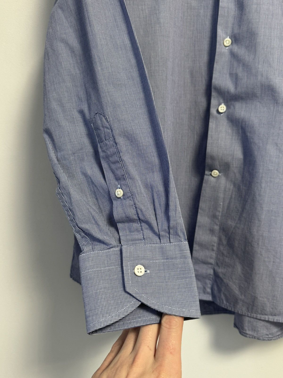 Canali Canali Button Up Shirt Blue Luxury Size US L / EU 52-54 / 3 - 7 Thumbnail