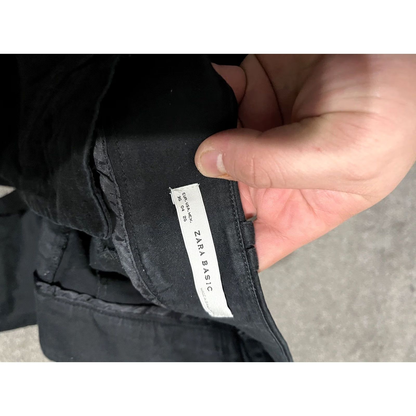Zara Zara Pants Womens 4 Black Dress Basic Straight Leg Business Oxford Formal Size 27" / US 4 / IT 40 - 5 Thumbnail